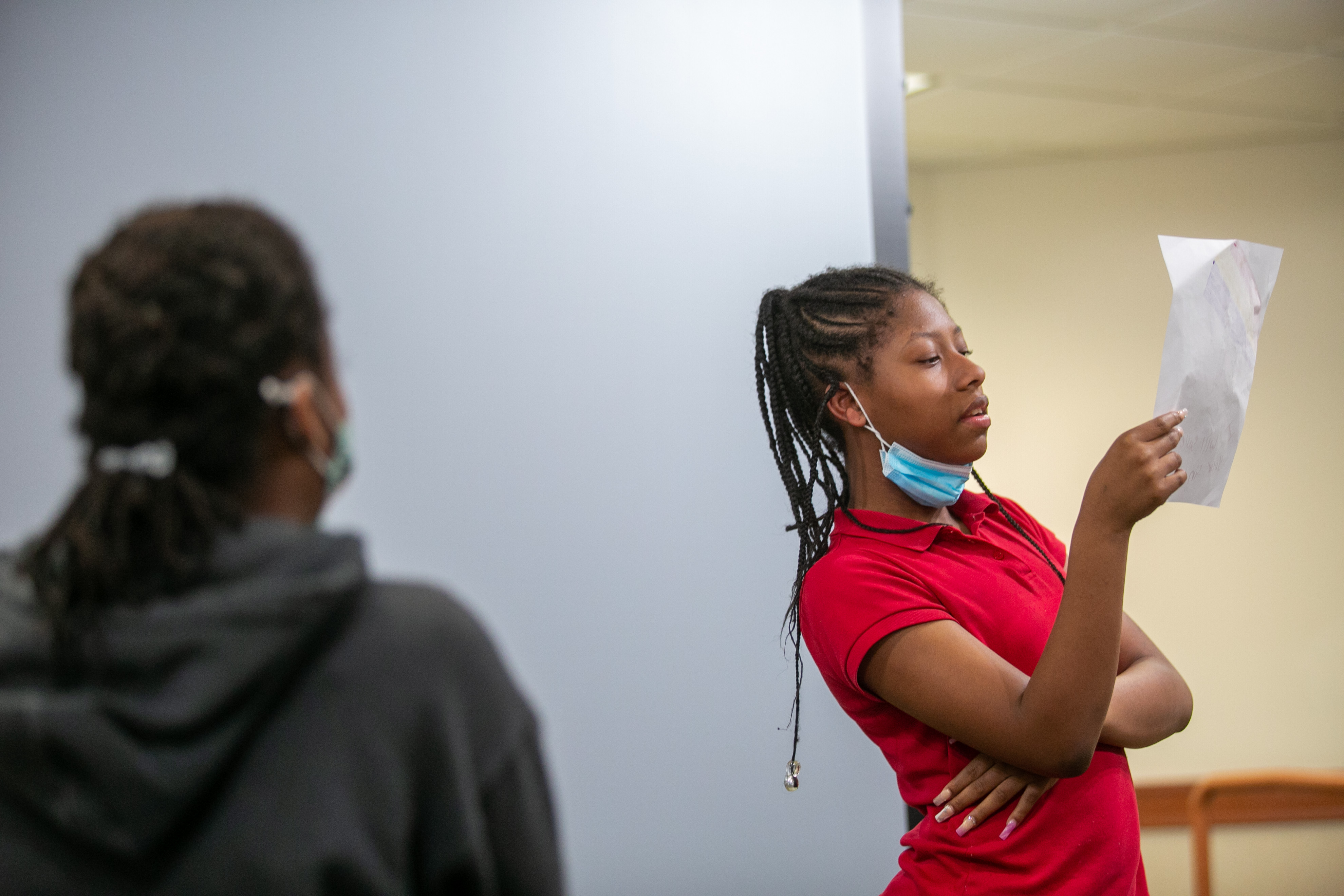 Potter’s House students perform talent show for Covenant Living penpals