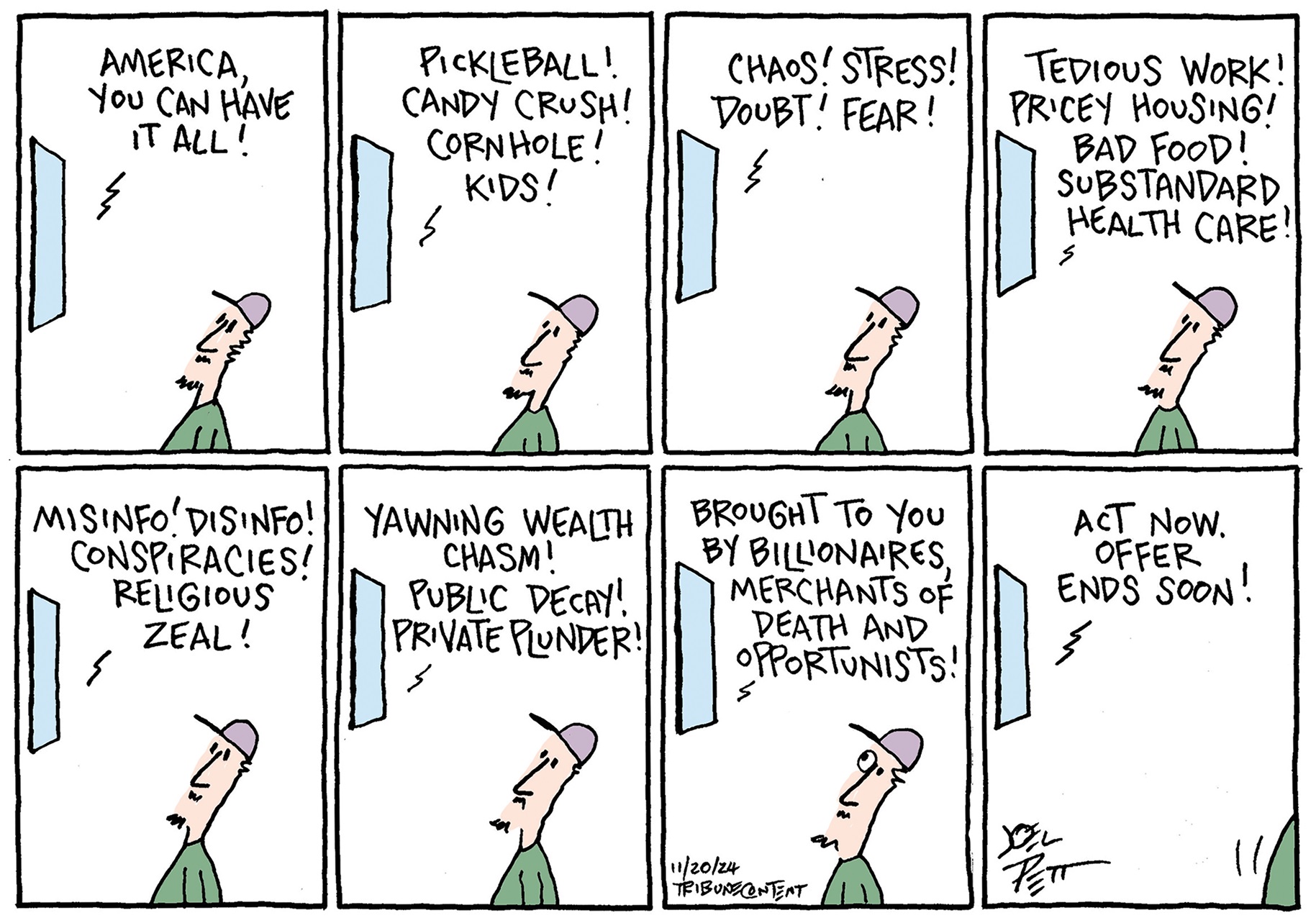 Editorial cartoons for Nov. 24, 2024 - cleveland.com