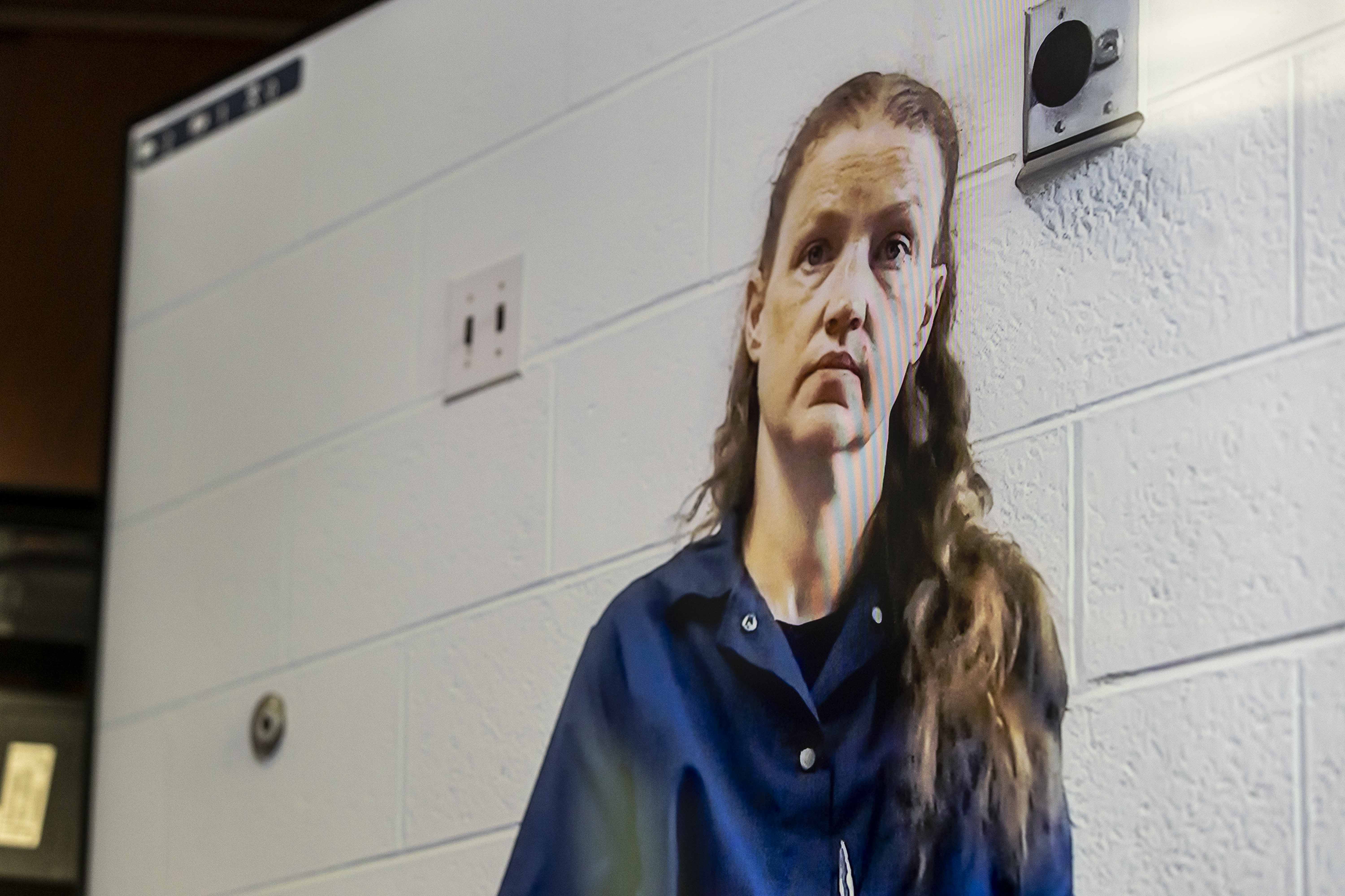 Shanda Vander Ark, 46, the mother convicted of torturing her 15-year-old son to death, appeared virtually for a motion hearing seeking a new trial at Muskegon County Circuit Court in Muskegon on Friday, July 25, 2025. Vander Ark’s defense claims she was in a “catatonic state” throughout her trial that featured disturbing testimony of how she inflicted cruel punishments on her son, Timothy Ferguson, leading to the boy’s death.