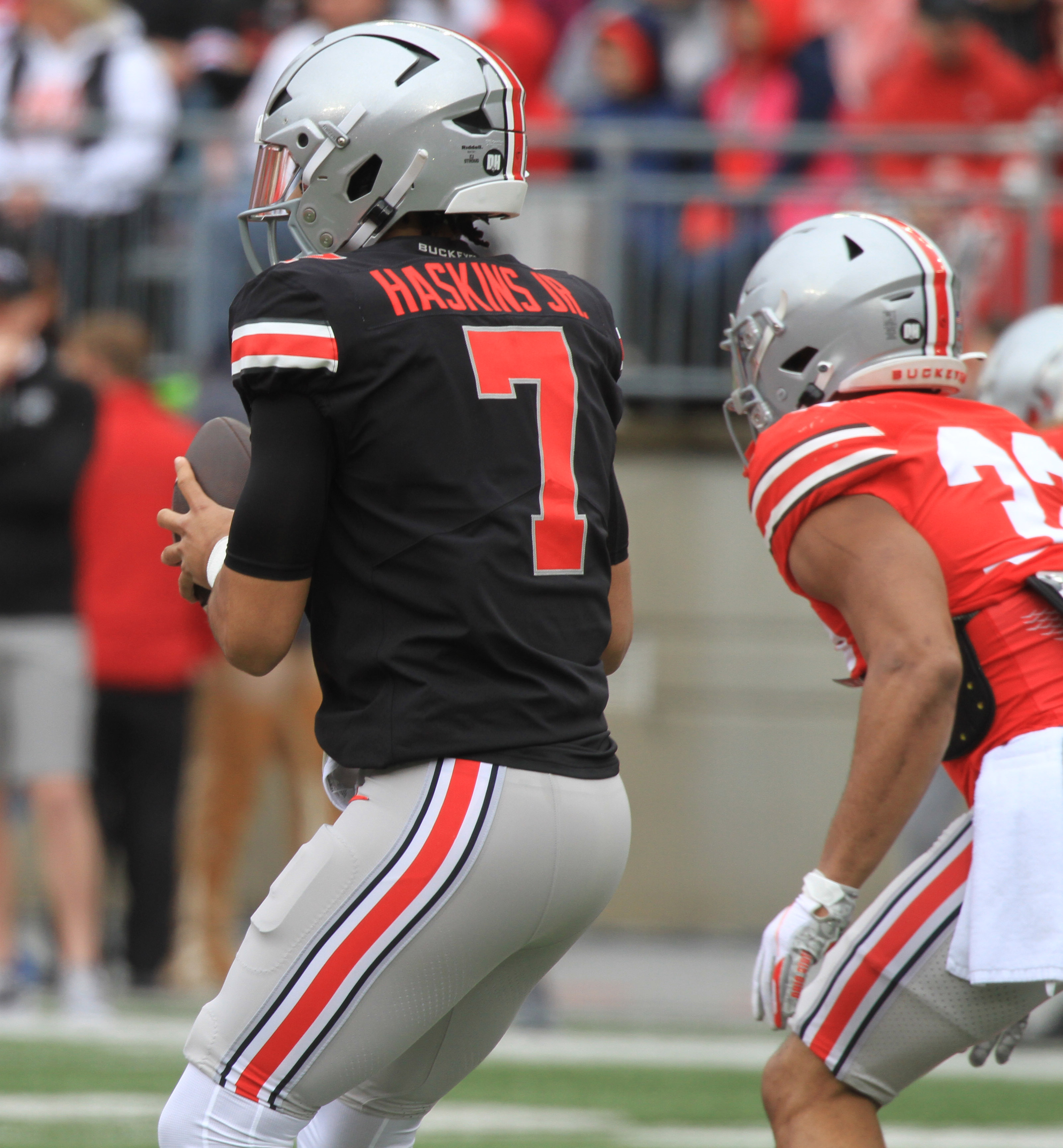 CJ Stroud honors Dwayne Haskins during Ohio State football spring game