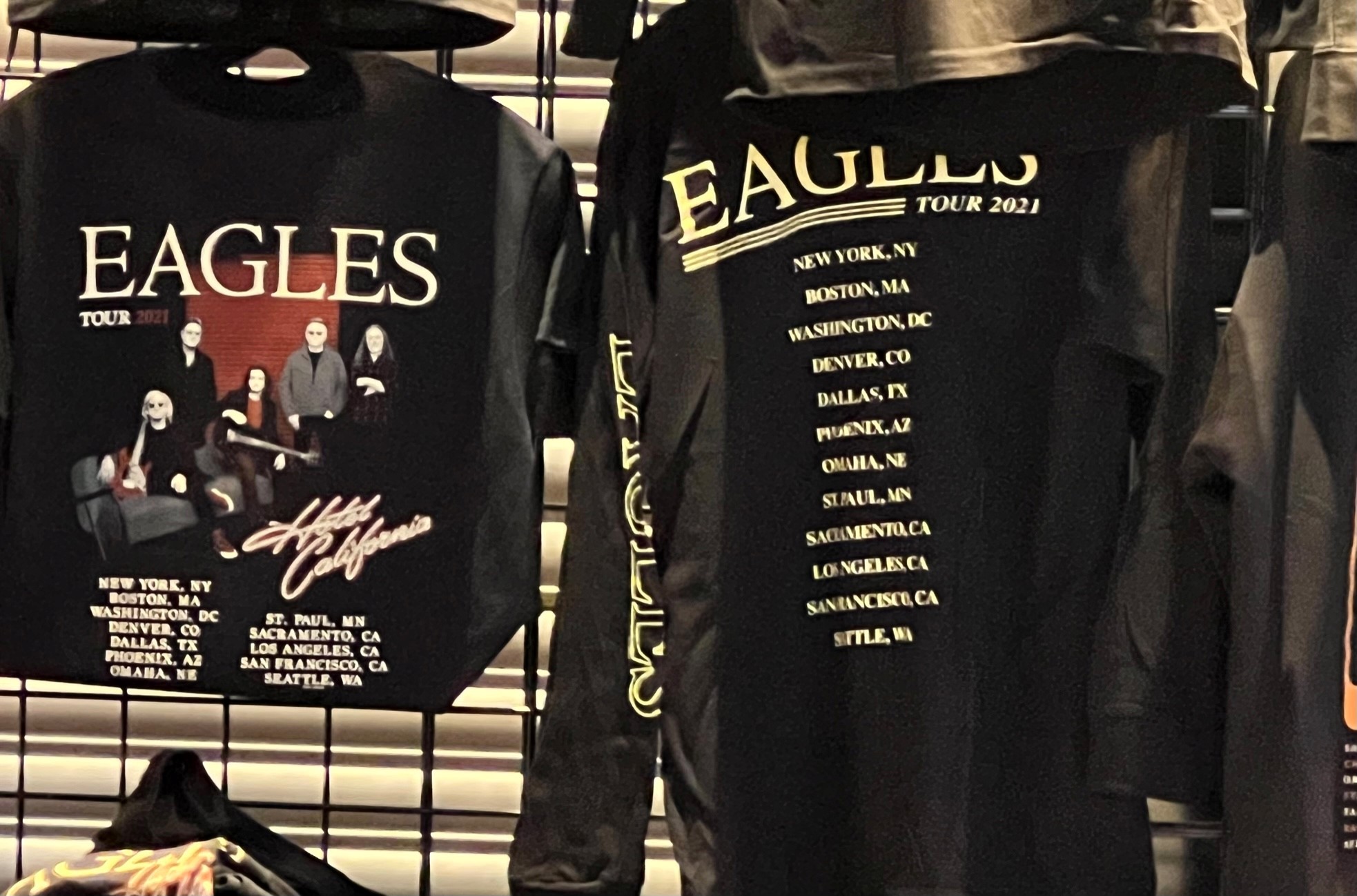 Eagles band Hotel California 2021 our 50th anniversary shirt