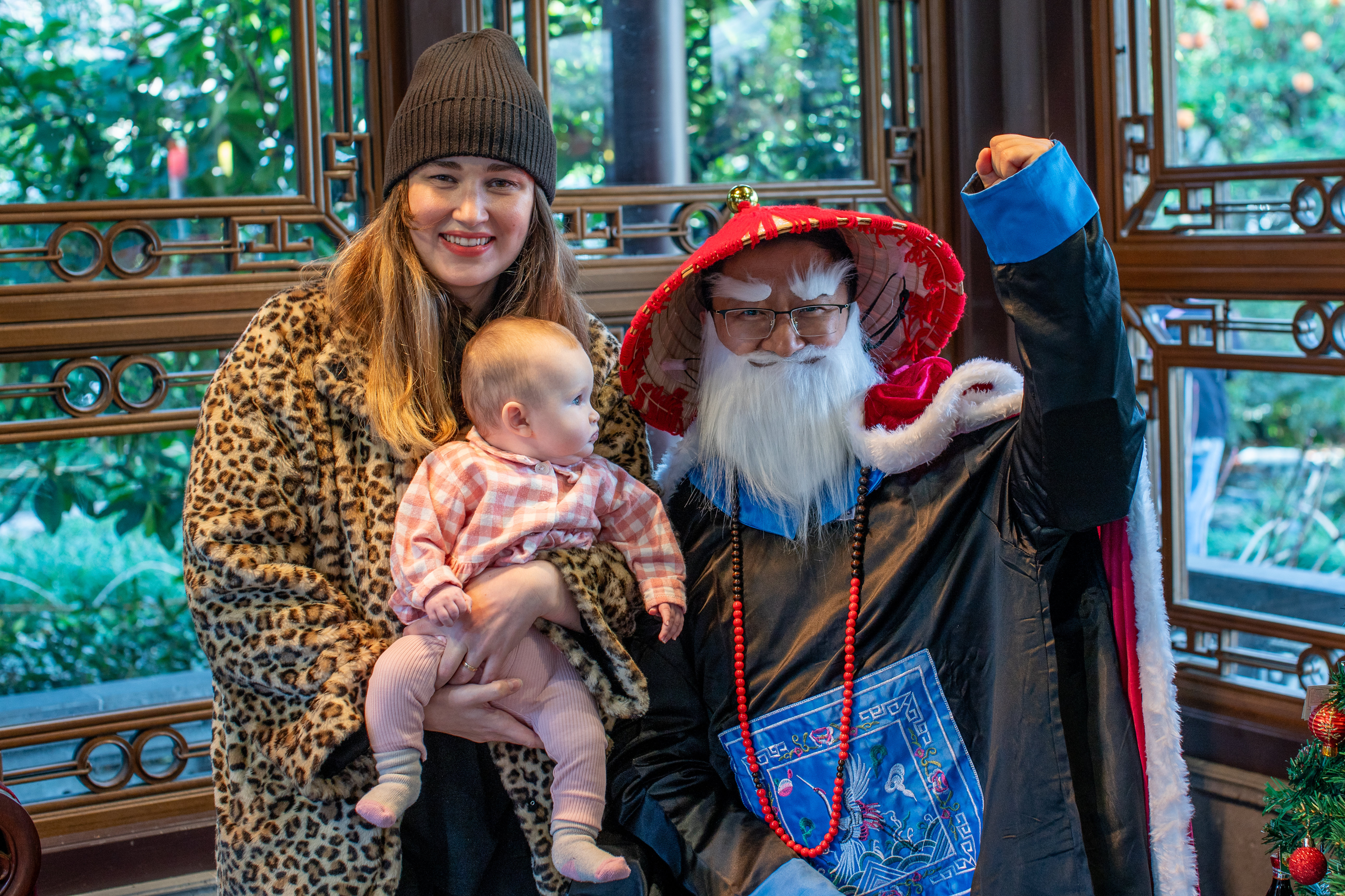 Asian Santa at Lan Su Chinese Garden - oregonlive.com
