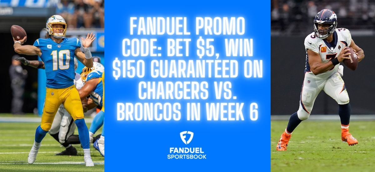 FanDuel promo code Monday Night Football: Bet $5, win $150 guaranteed on Chargers  vs. Broncos 