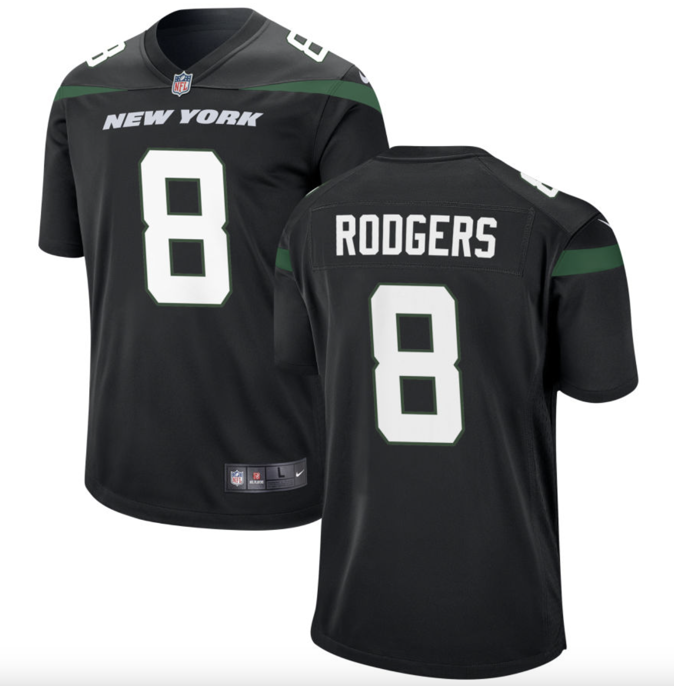 New York Jets: Aaron Rodgers Jersey Number 8