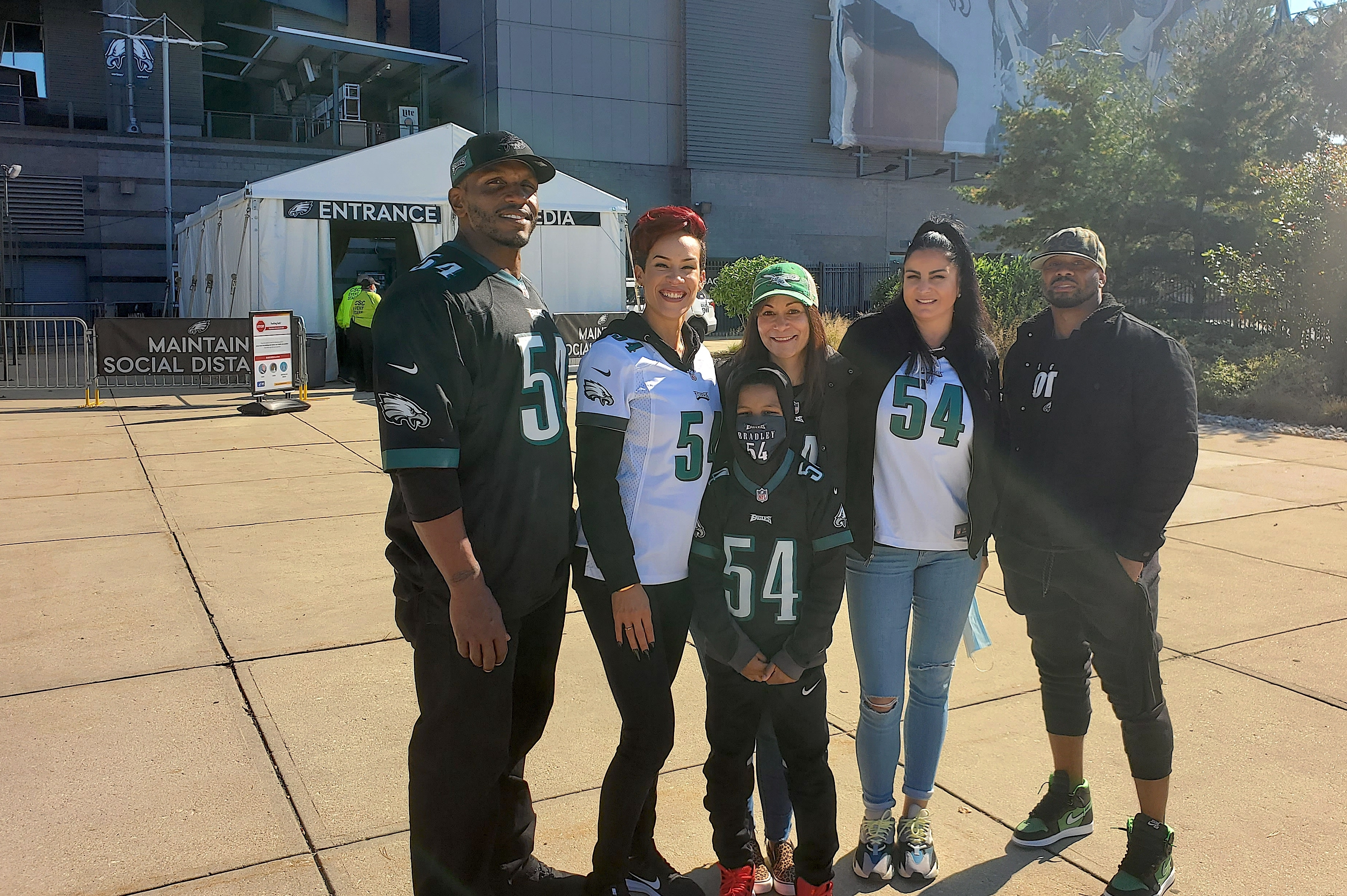 Philadelphia Eagles linebacker Shaun Bradley (54) walks off the