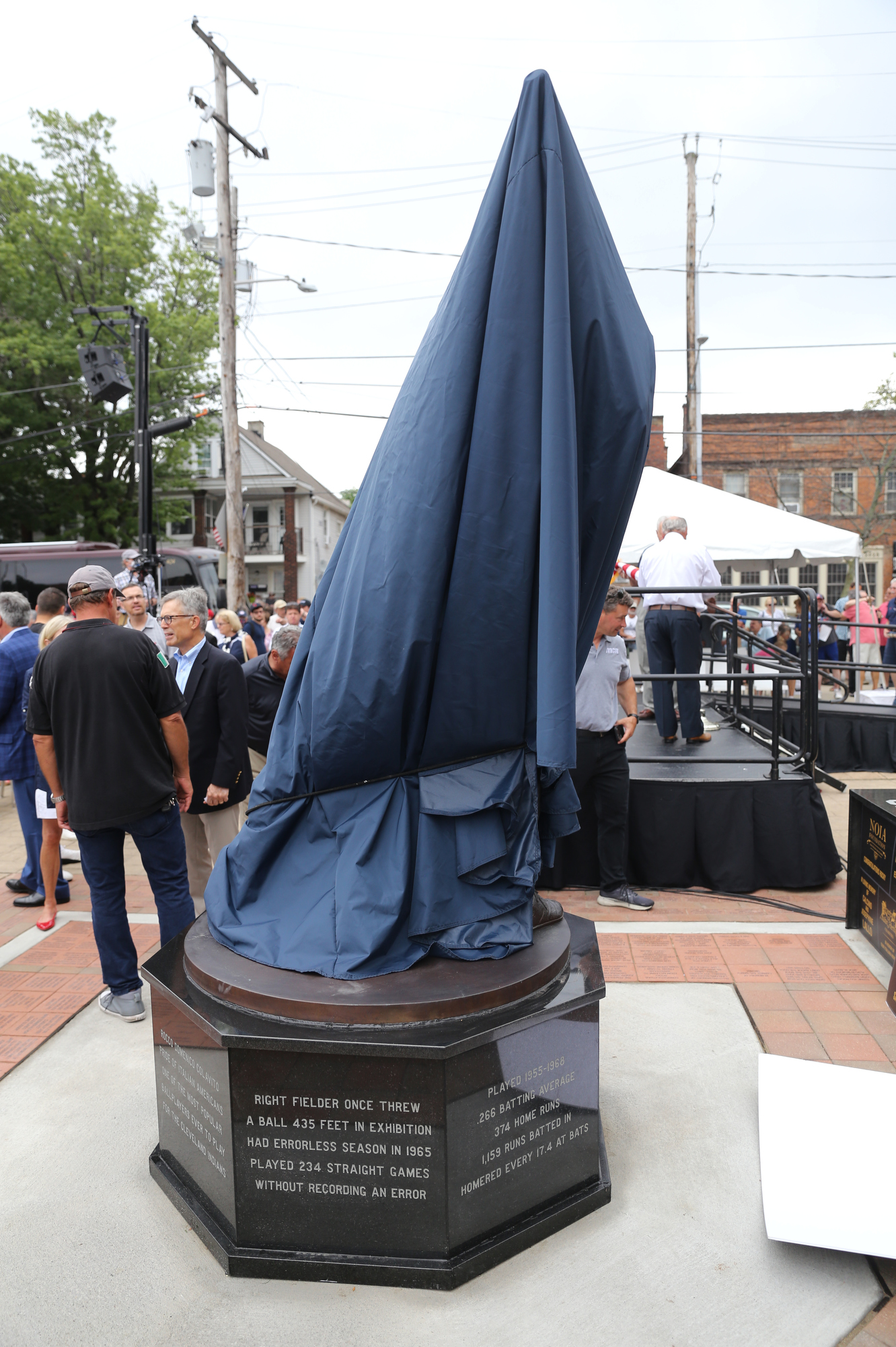 Hundreds attend unveiling of Rocky Colavito statue in Cleveland – Reading  Eagle