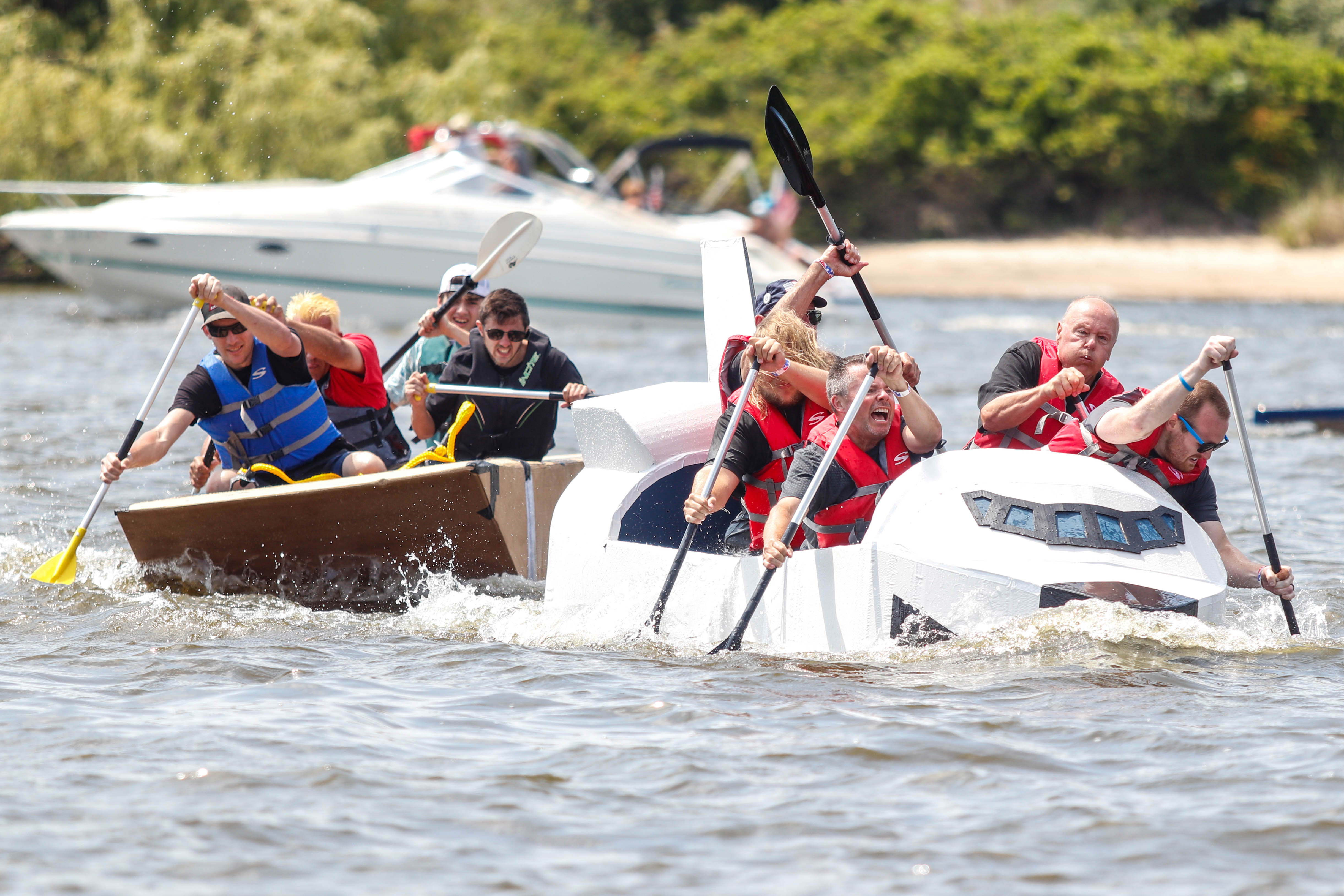 GHC partners with Floyd County Schools to host second annual cardboard boat  challenge