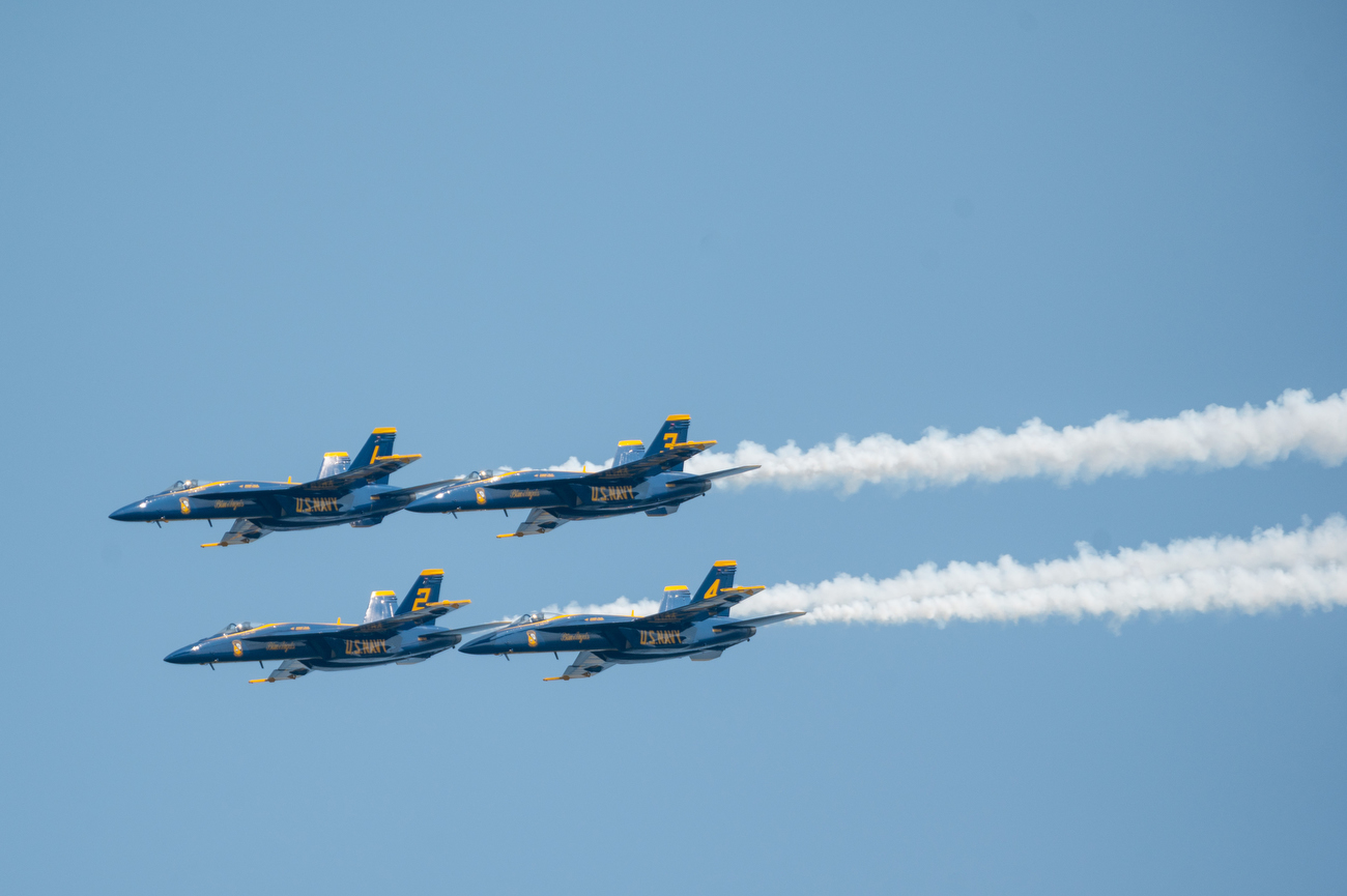 Blue Angels, Thunderbirds flying together at Thunder Over Michigan -  mlive.com