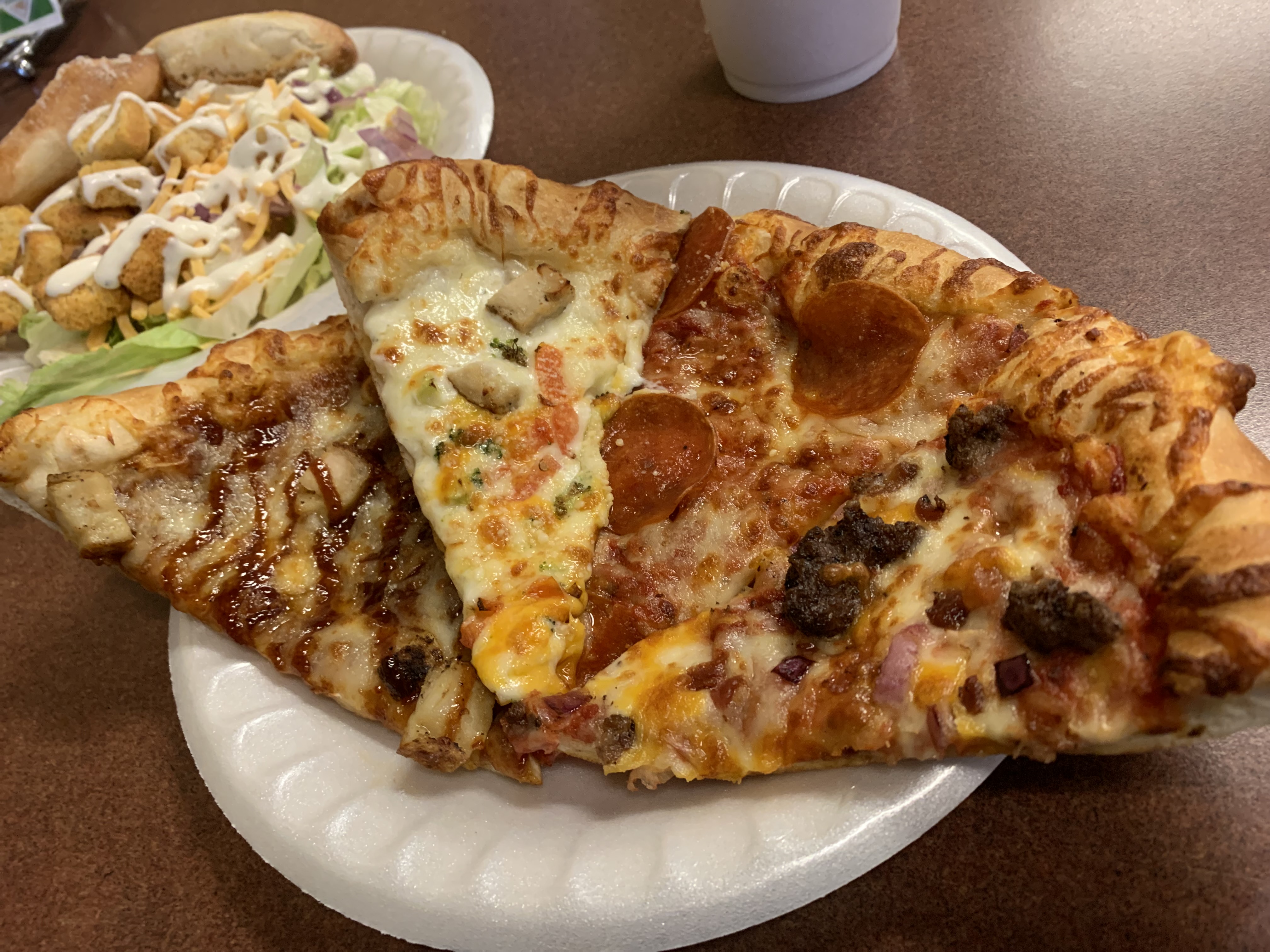 Cheap Eats: . Pizza's weekday lunch buffet offers unlimited pie, salad  at value price 