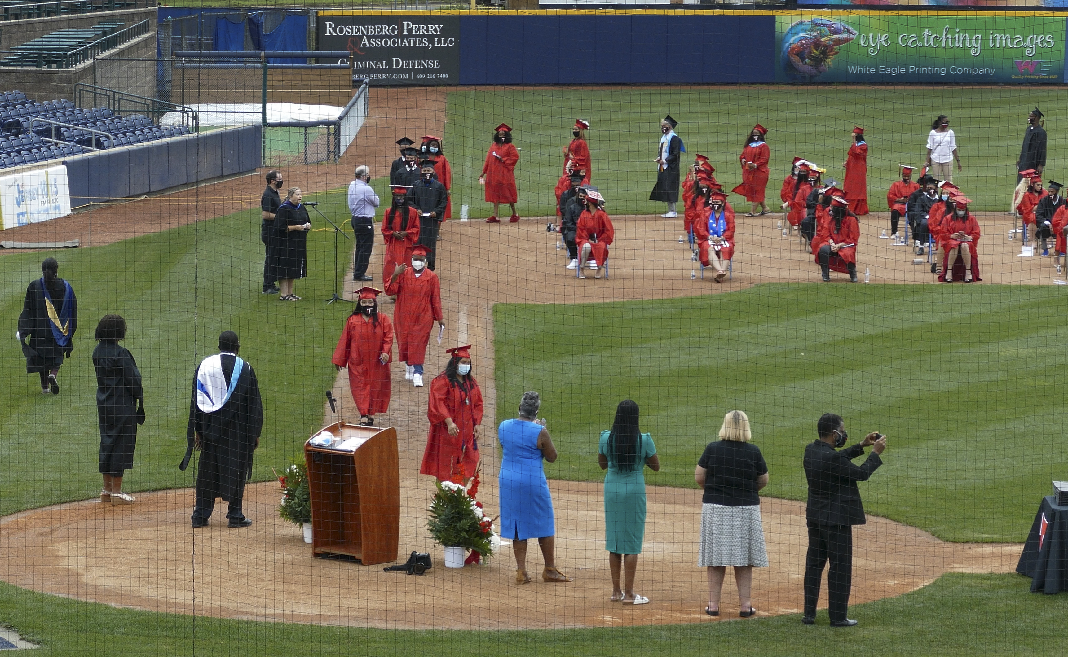 Graduation in a Baseball Stadium? College Commencements Pair Pomp With  Prevention