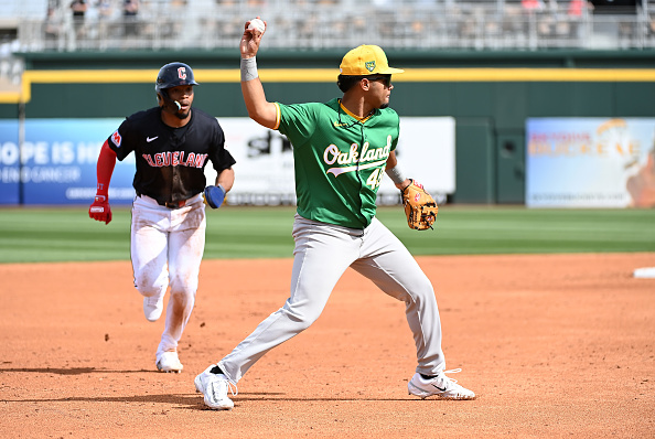 Cleveland Guardians vs. Oakland Athletics in preseason game, February ...