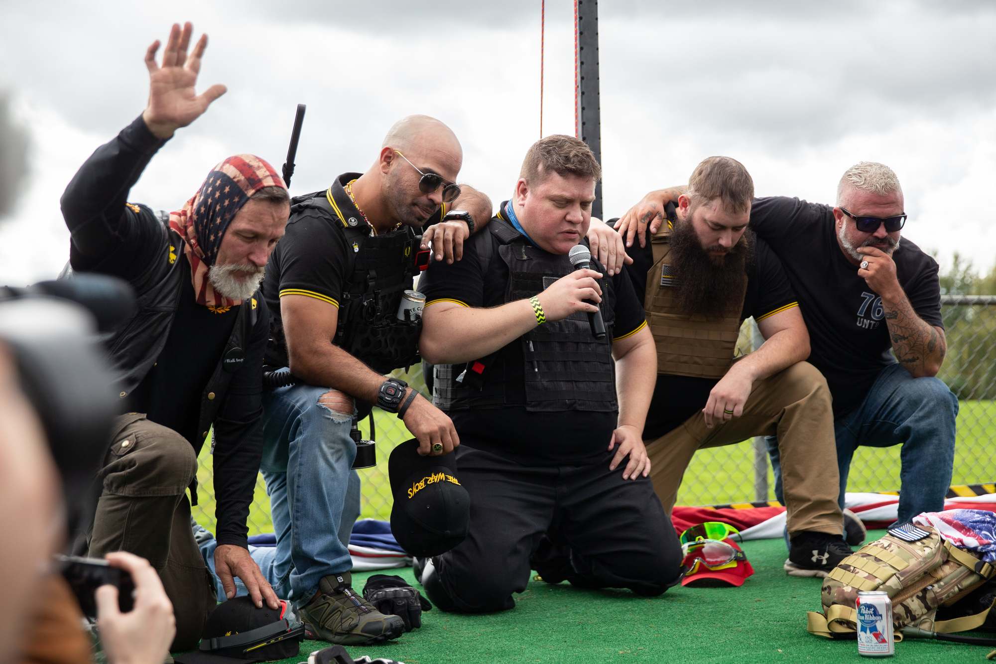 Proud Boys rally at Delta Park in Portland on Sept. 26, 2020 ...