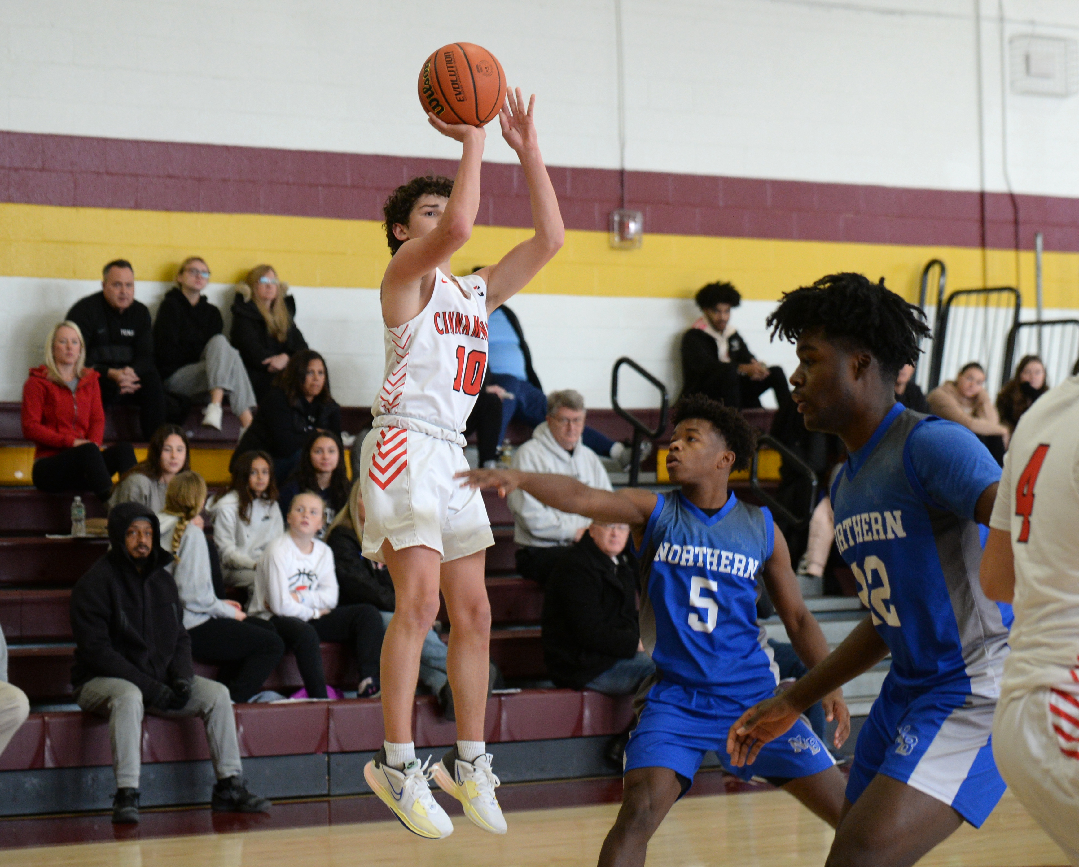 Northern Burlington vs. Cinnaminson boys basketball, Butch McLean ...