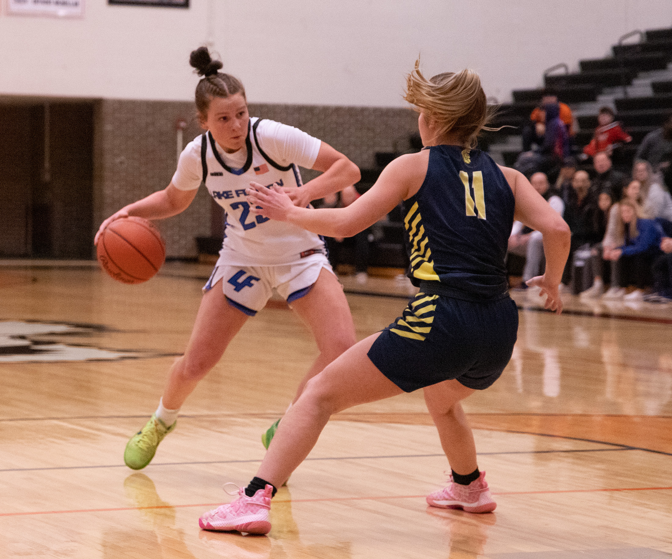 Lake Fenton defeats Goodrich 4138 in the Girls Basketball Metro League