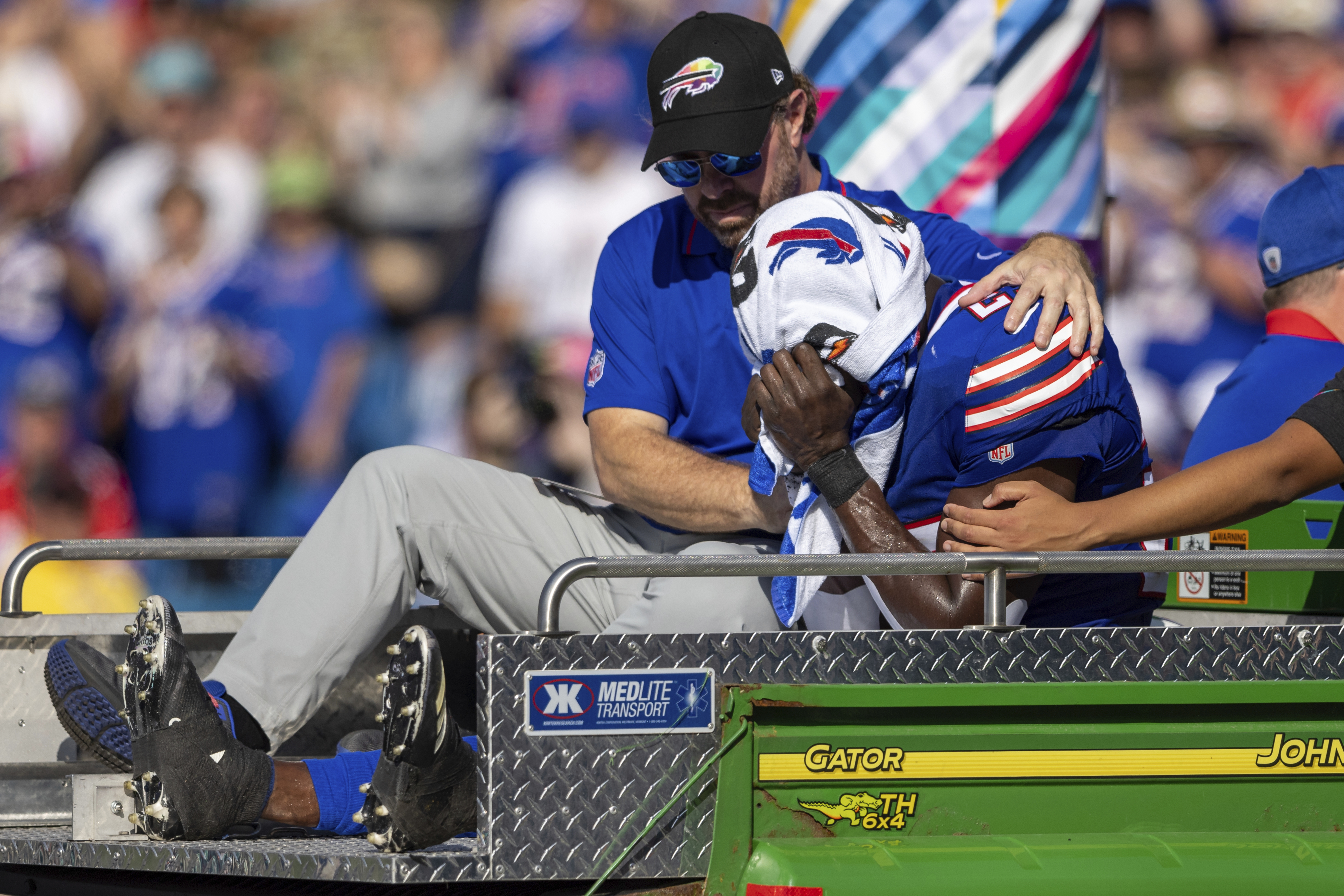 Bills cornerback Tre'Davious White leaves game with Achilles injury