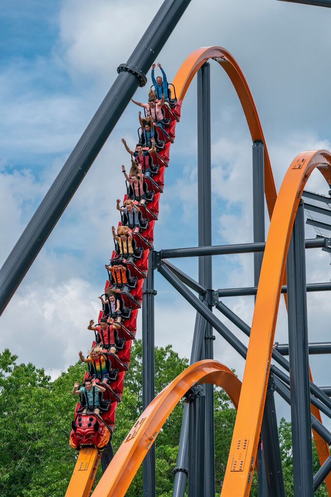 Jersey Devil Coaster Advance SILive interns try Six Flag s newest