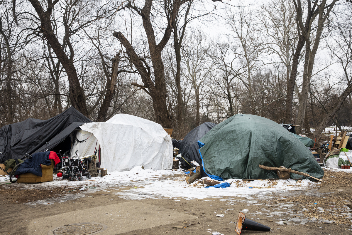 Mills Street homeless encampment in Kalamazoo - mlive.com