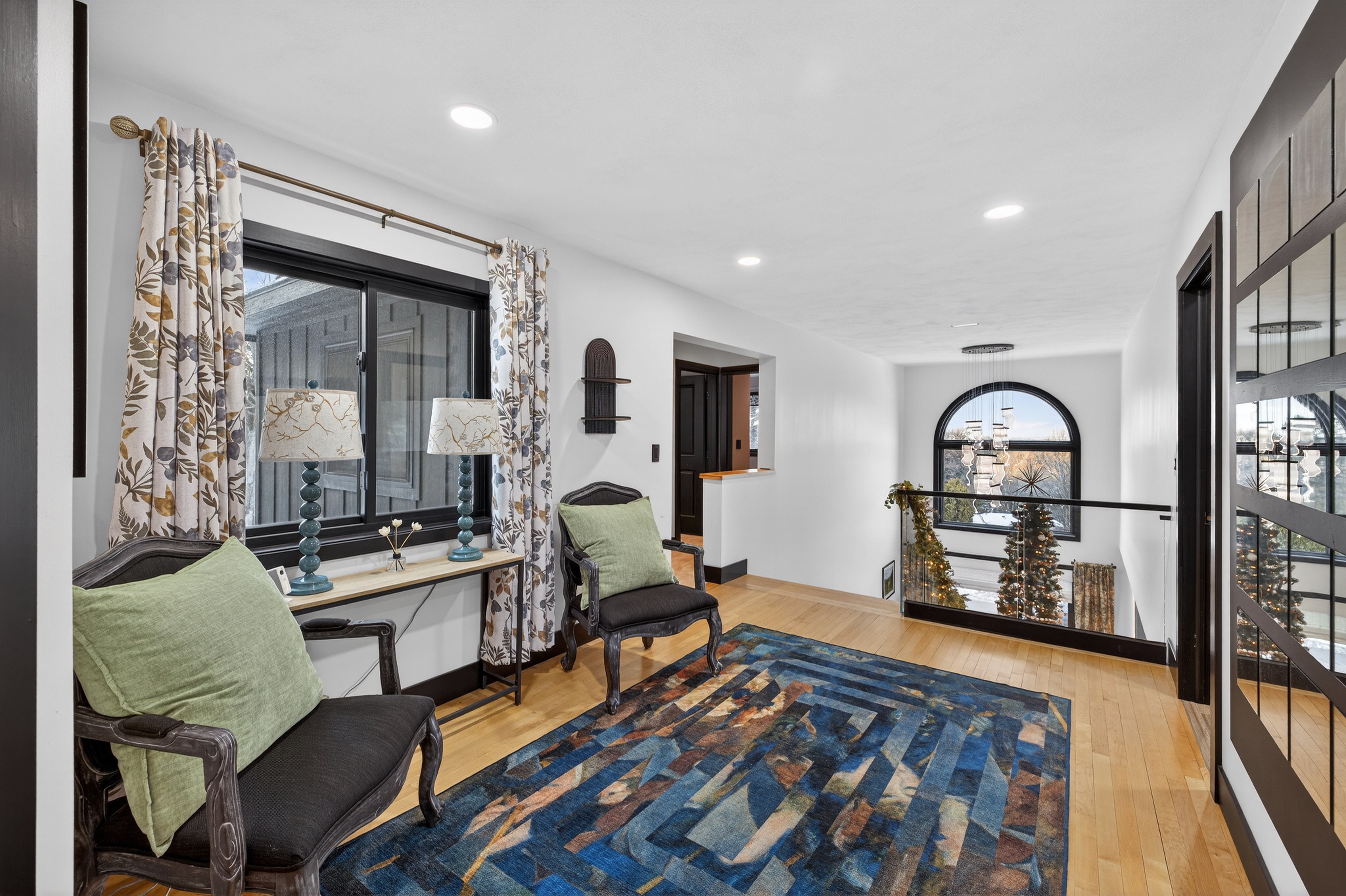 - Christina Cianciosi grew up admiring the house at 101 Alton Street in Syracuse which borders Bellevue Country Club. In 2022, she bought the unique home and gave it an extensive renovation. There is a sitting area on the top of the stairs. Courtesy of Kyle Fedrizzi, owner of kfotography315, LLC.