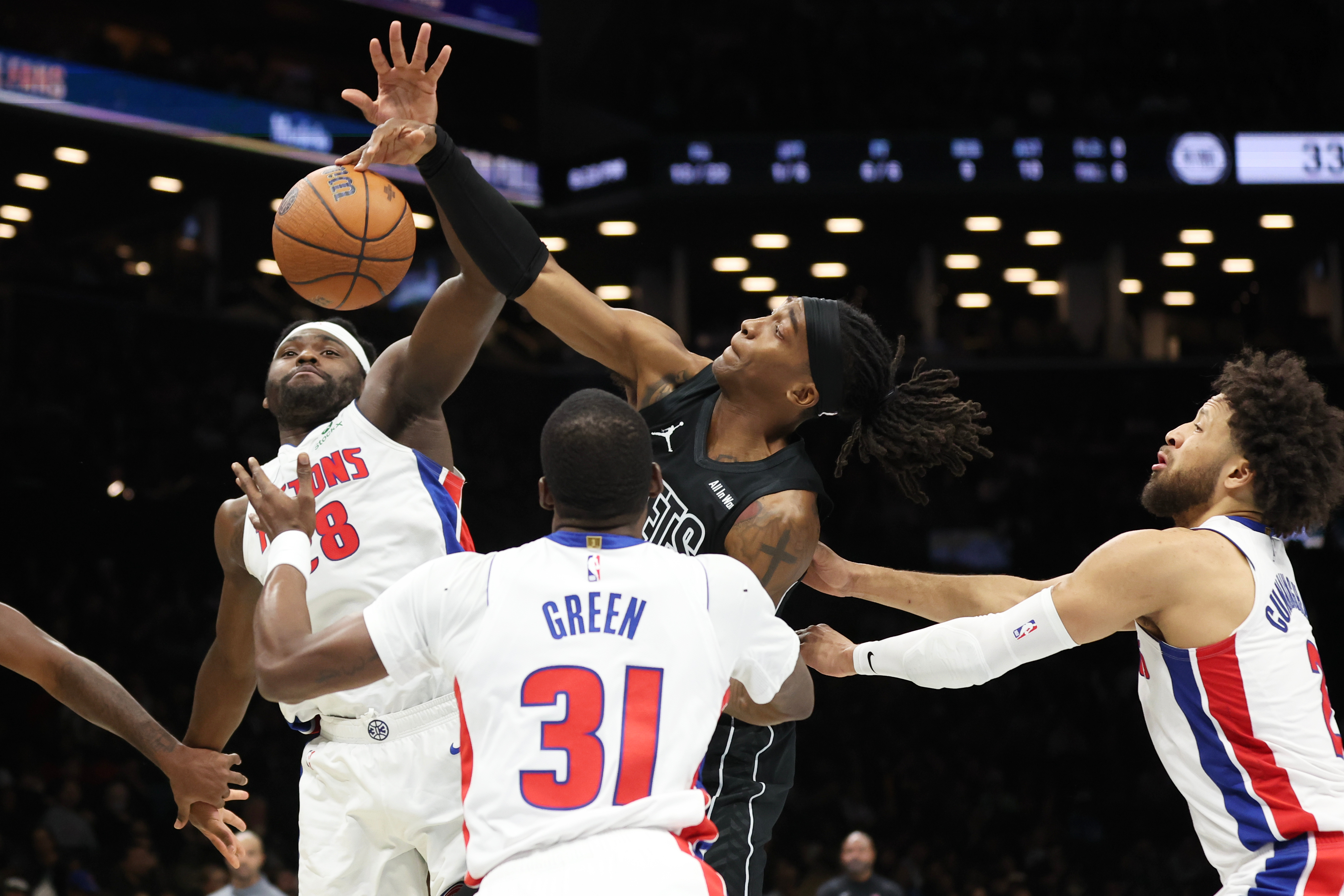 Pistons swarm Nets to kick off NBA Cup play with convincing