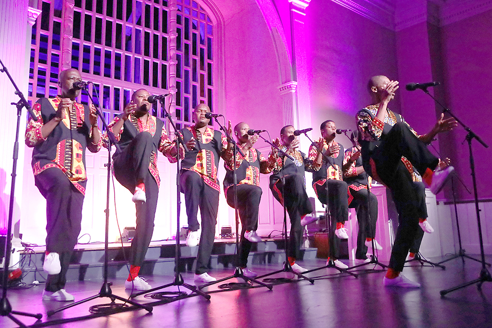 The Internationally known group Ladysmith Black Mambazo from South ...