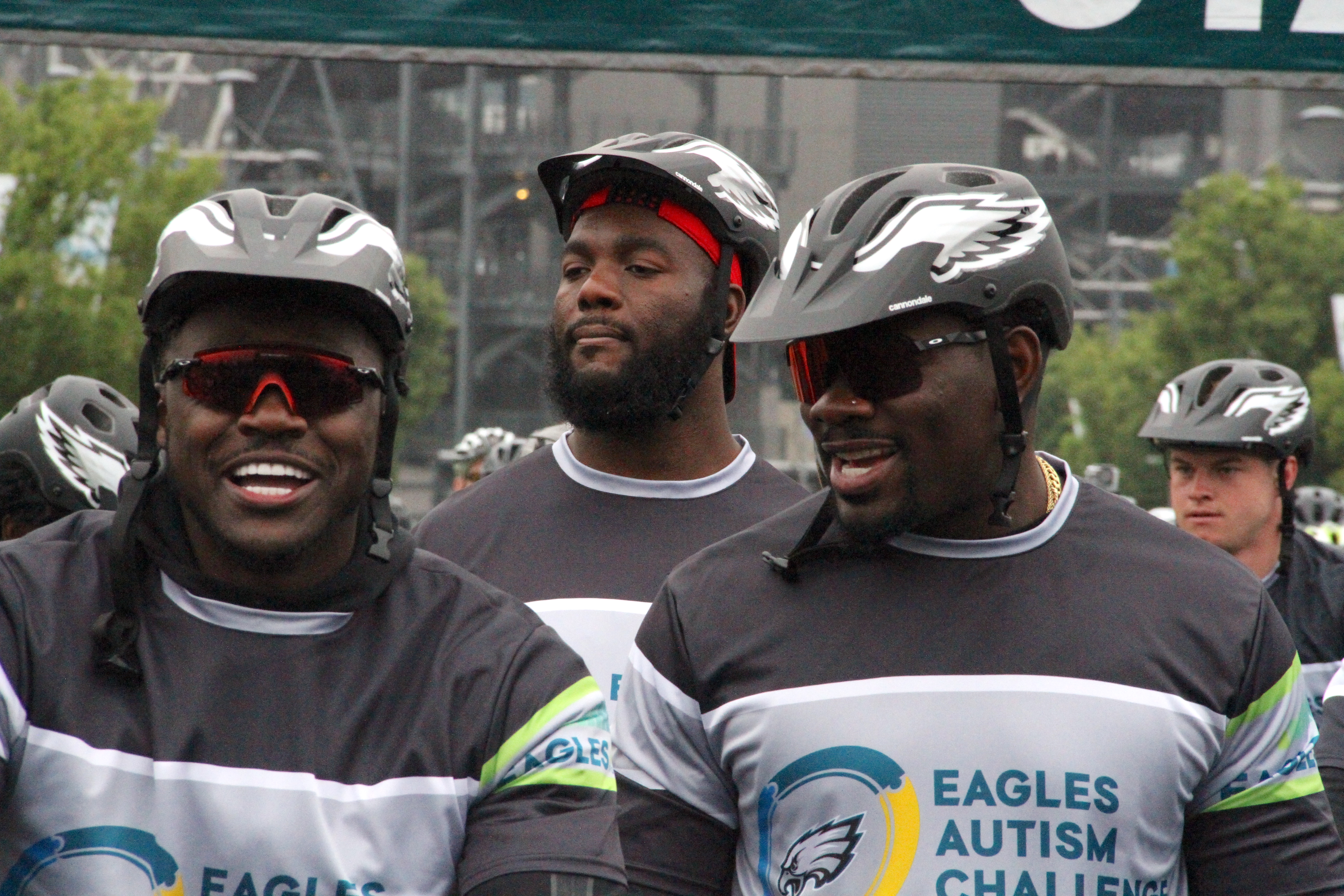 Bike alongside Eagles players and coaches at the Eagles Autism