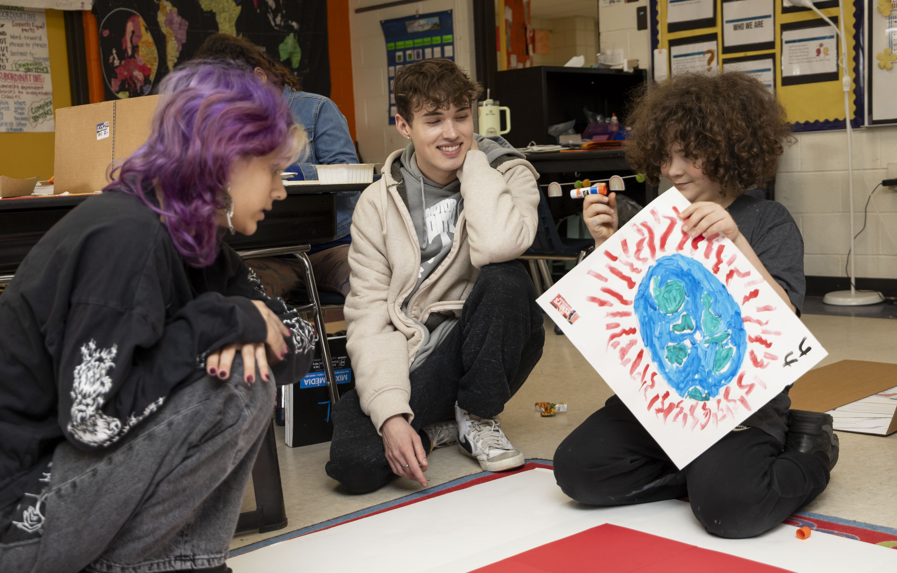 U of M and Ypsi Elementary students collaborate together on art ...