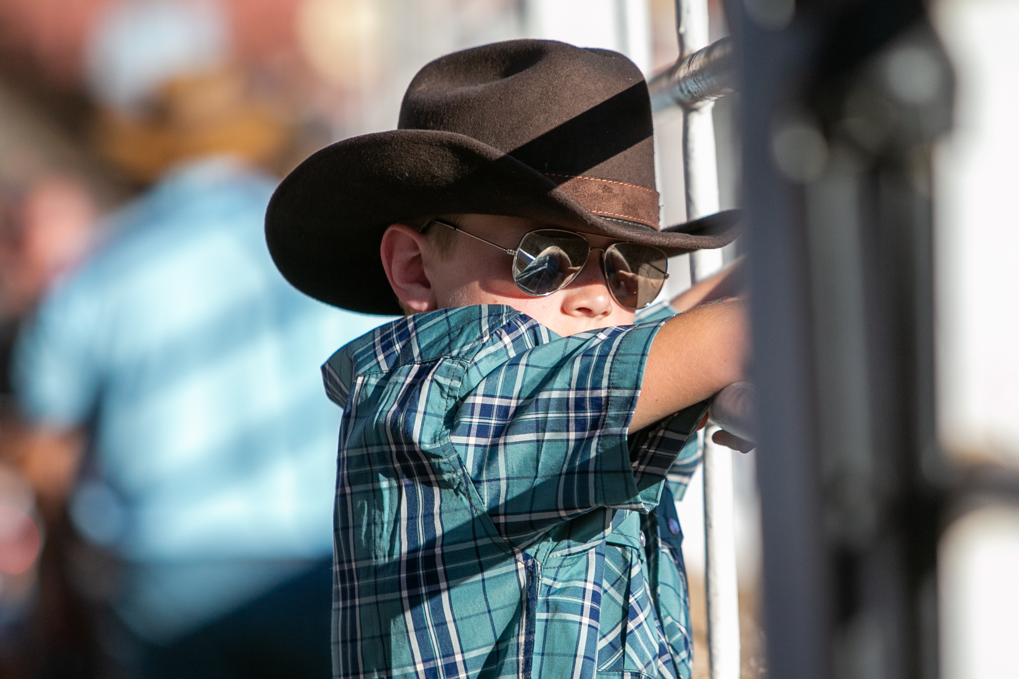 St. Paul Rodeo Oregon 4th Of July Denim Bucket Hat One Size Rodeo Hat - Blue | Levi main image 3