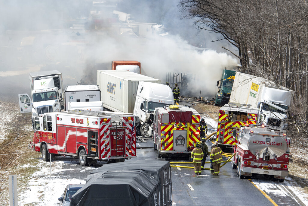 Massive pile-up on Interstate 81 in Schuylkill County ...