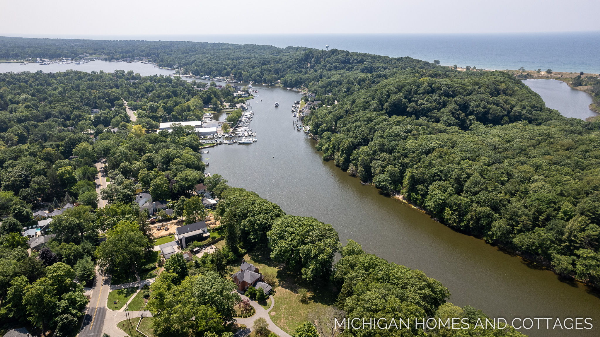 MLive House of the Week "Riverside" in Saugatuck