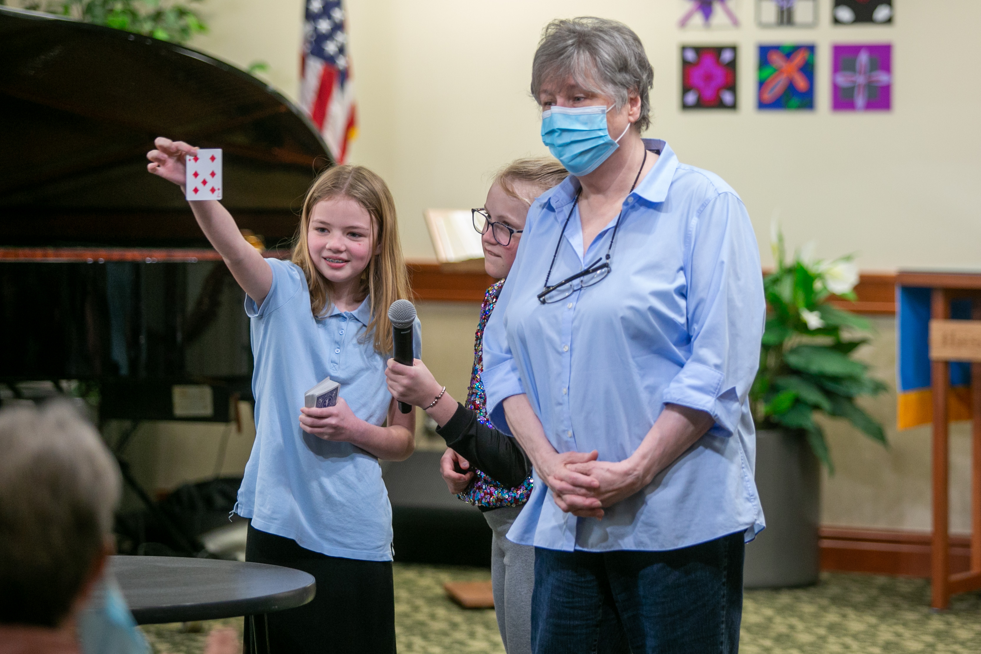 Potter’s House students perform talent show for Covenant Living penpals