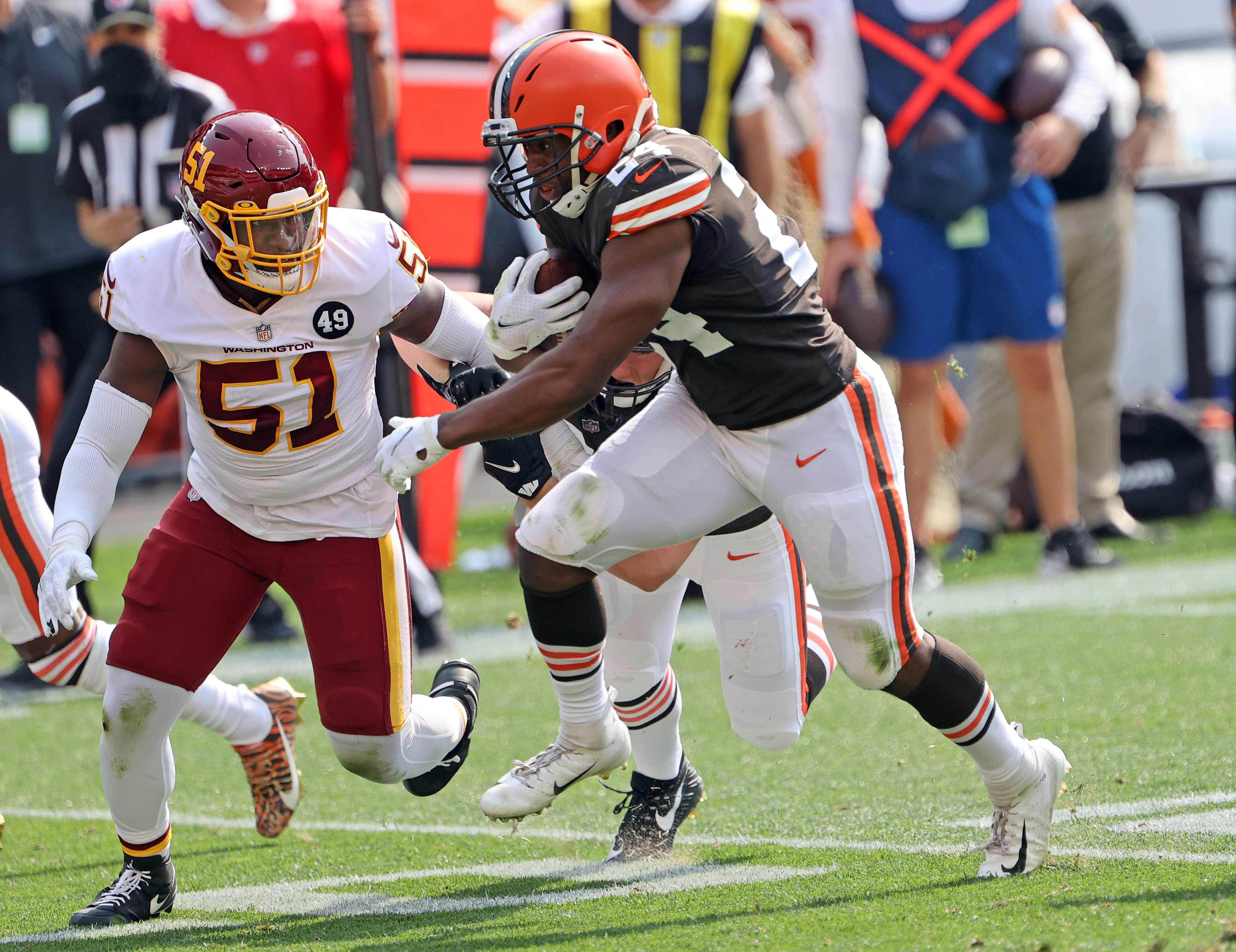 Cleveland Browns running backs vs. Washington Football Team