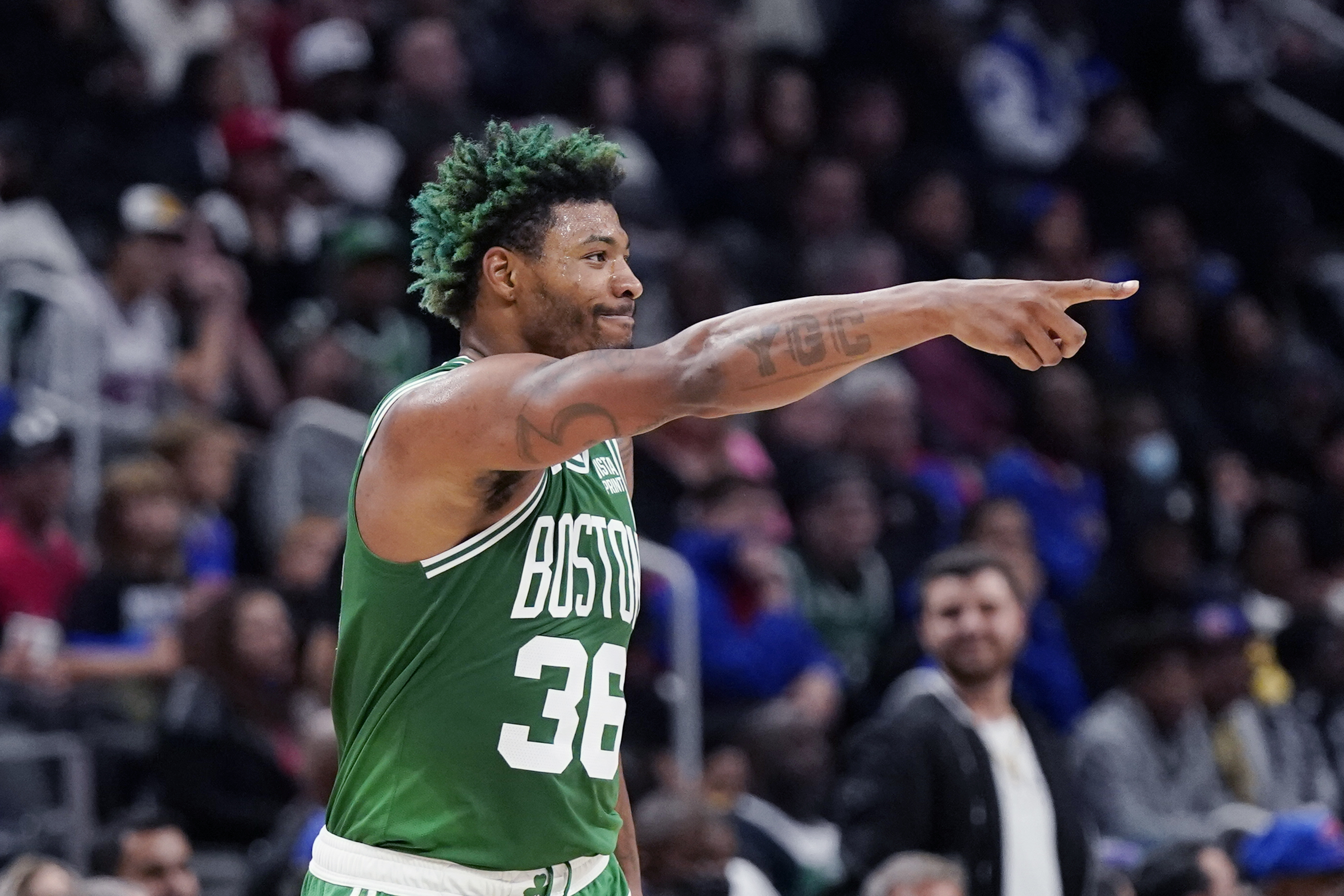 Boston Celtics' Marcus Smart suspended for low blow, out vs. Pistons