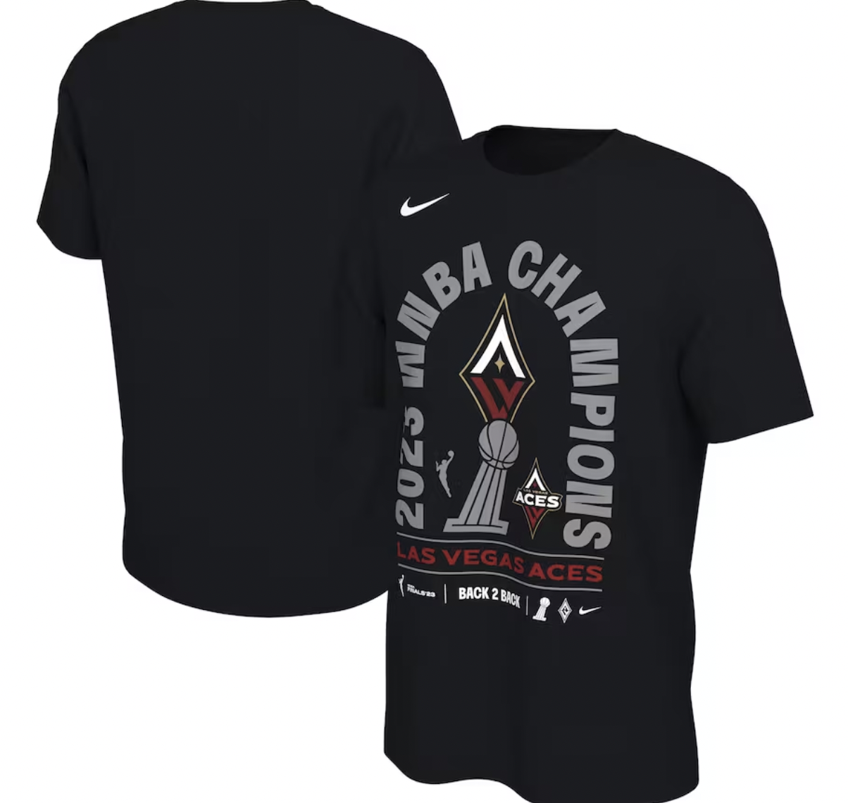 Unisex Las Vegas Aces Nike Black 2023 WNBA Finals Champions Locker Room  Authentic T-Shirt