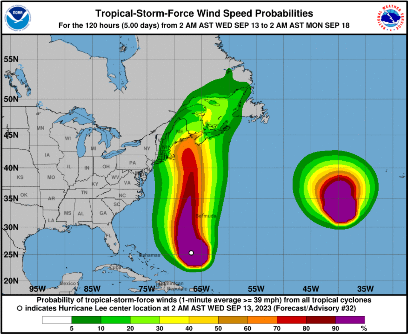 Hurricane Lee path: New England remains in latest forecast