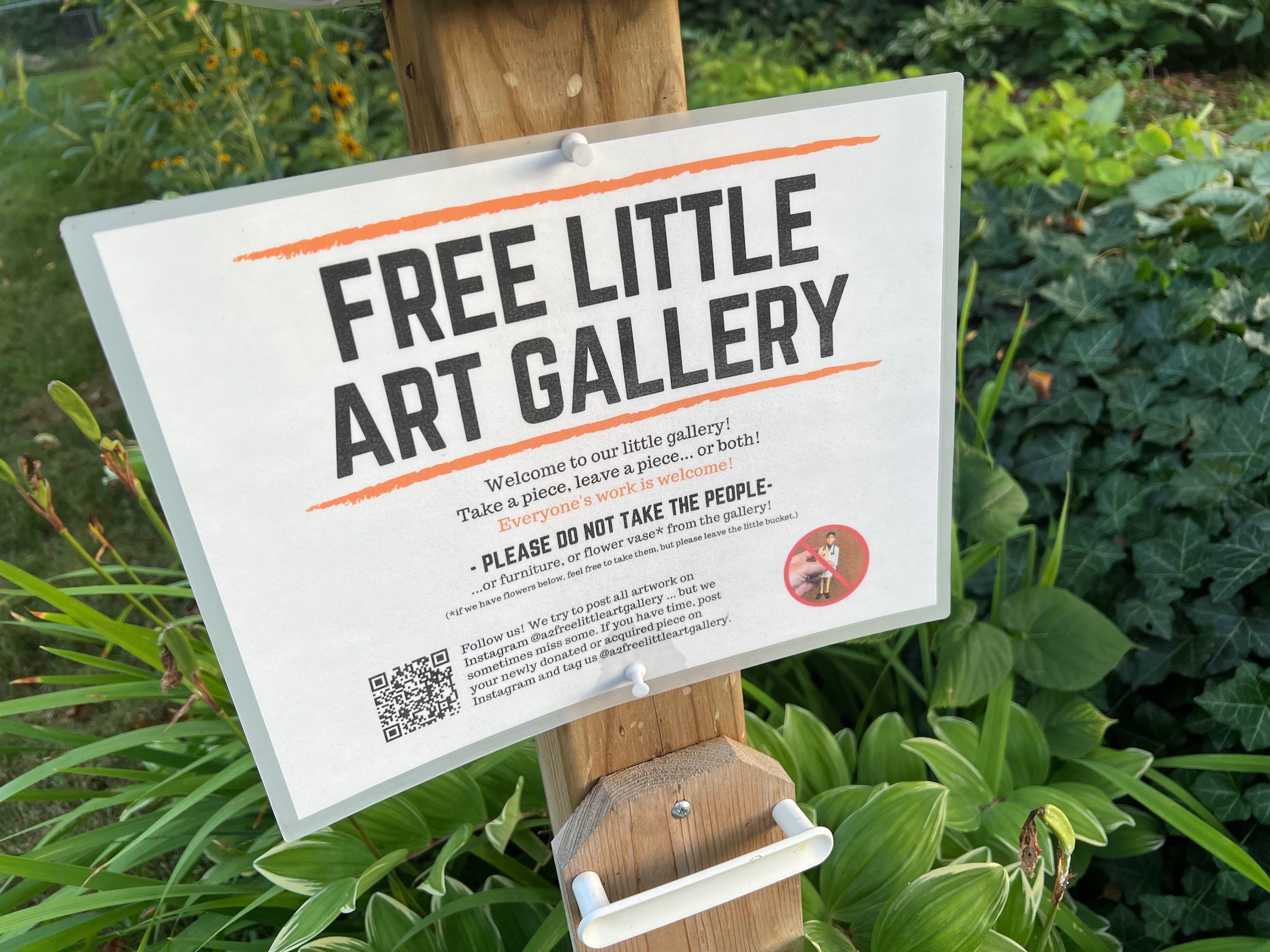 Ann Arbor's Free Little Art Gallery on Pauline Boulevard