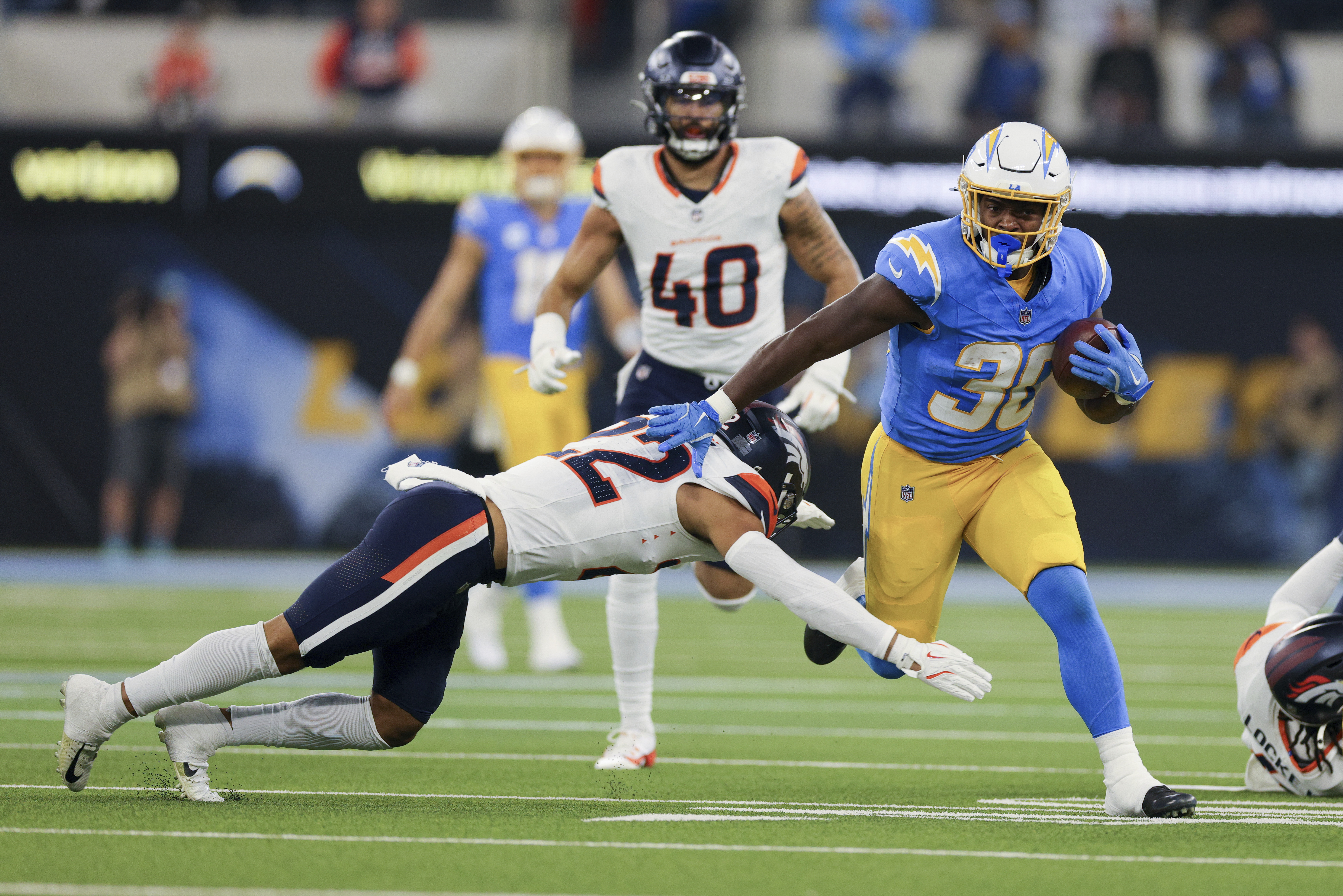 Chargers score on free kick and rally past Broncos behind Justin Herbert -  pennlive.com