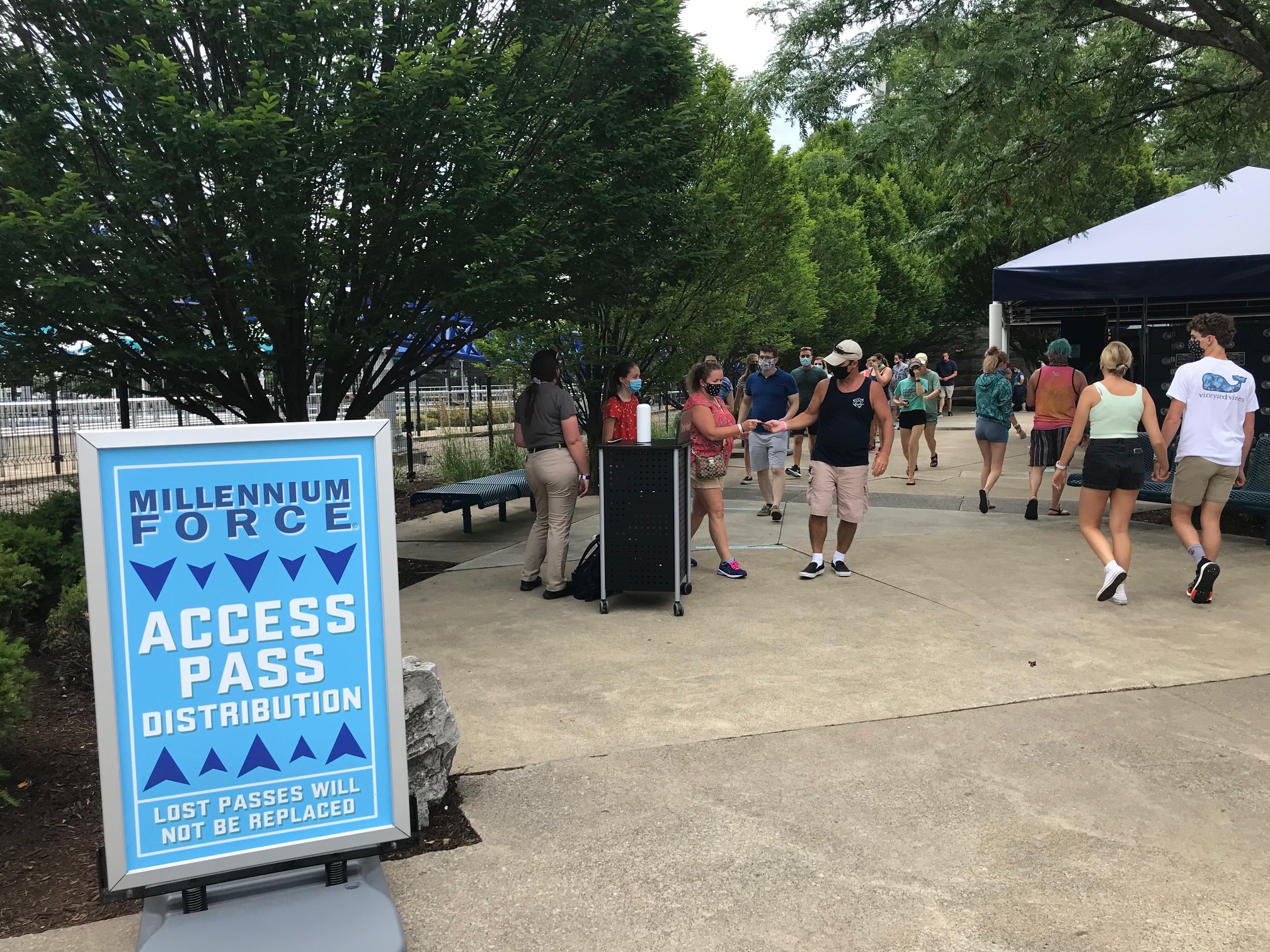 Cedar Point în timpul unei pandemii