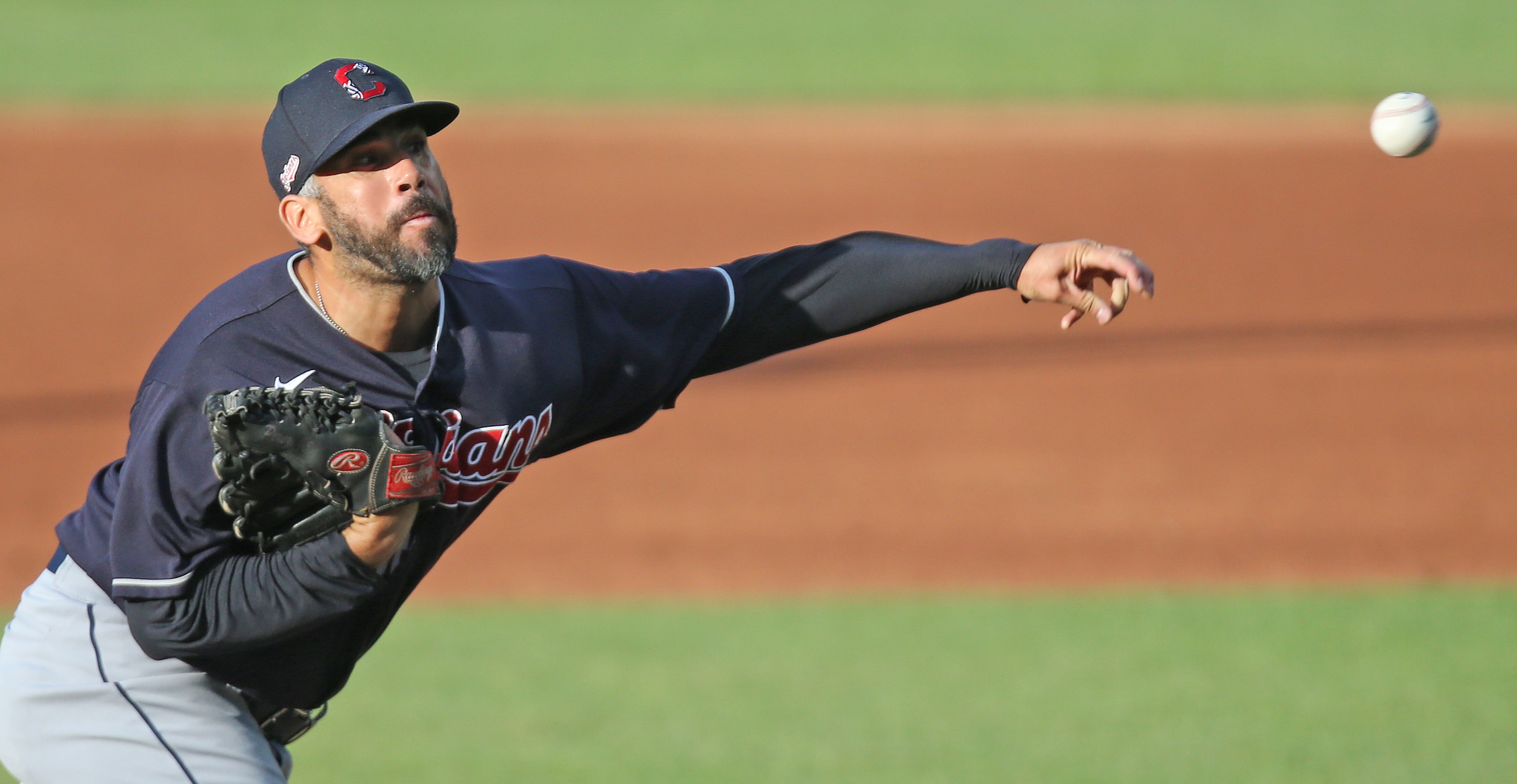 Cleveland Indians relief pitchers 'Ll Paisa' Oliver Perez, 'Spin Rate' Phil  Maton, 'Witty' Nick Whittgren and 'Cim…