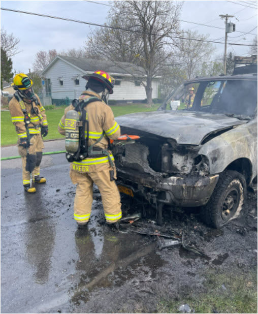 Cicero vehicle fire