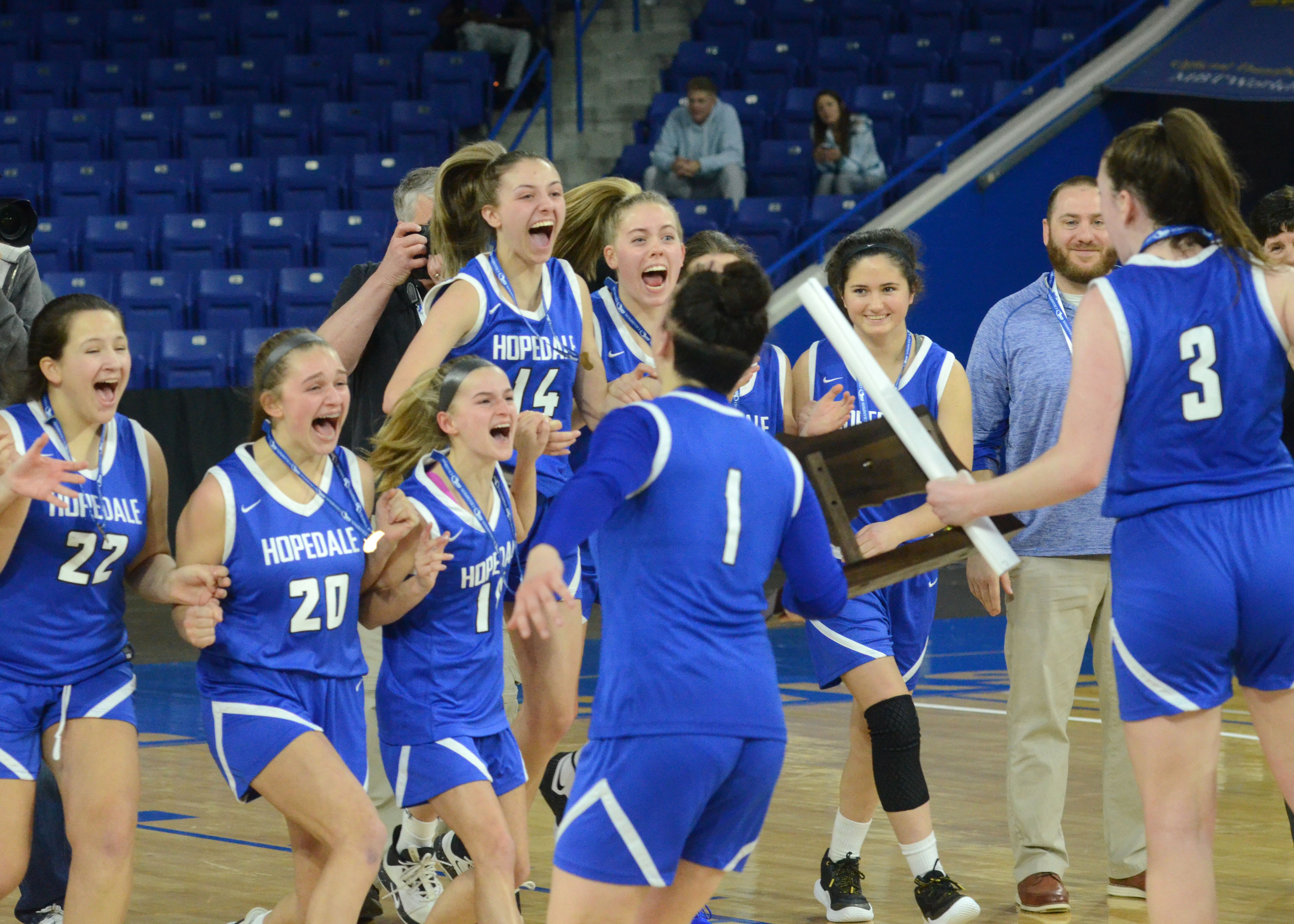 Division V Girls State Championship: Hoosac Valley vs. Hopedale ...