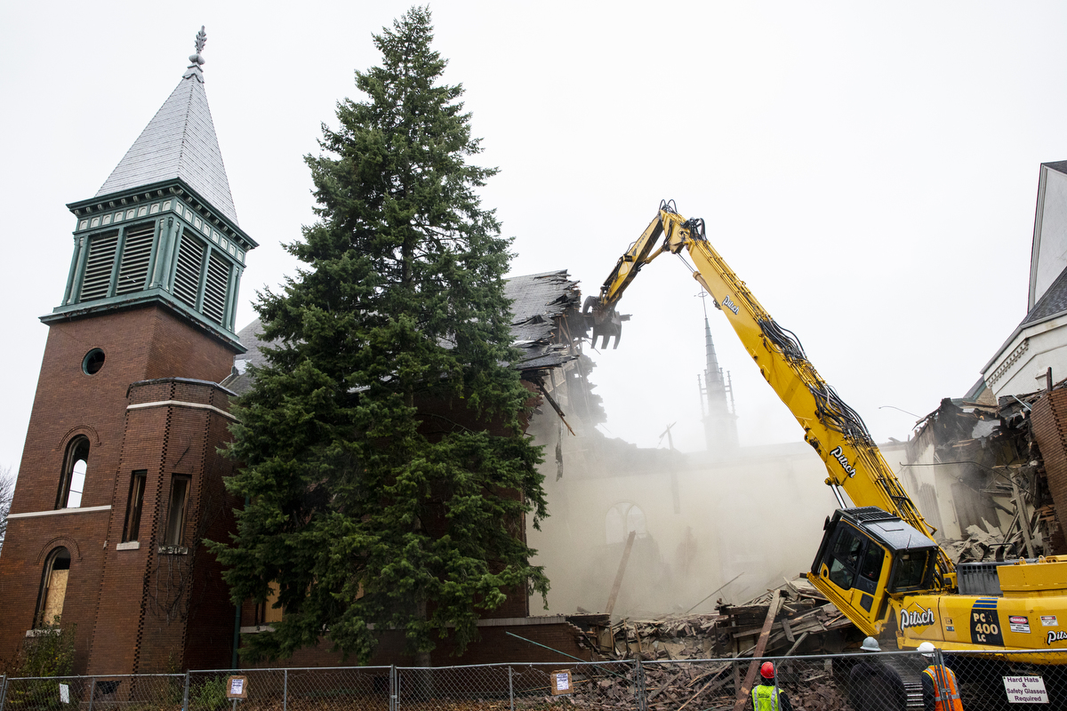 Demolition of First Reformed Church of Kalamazoo