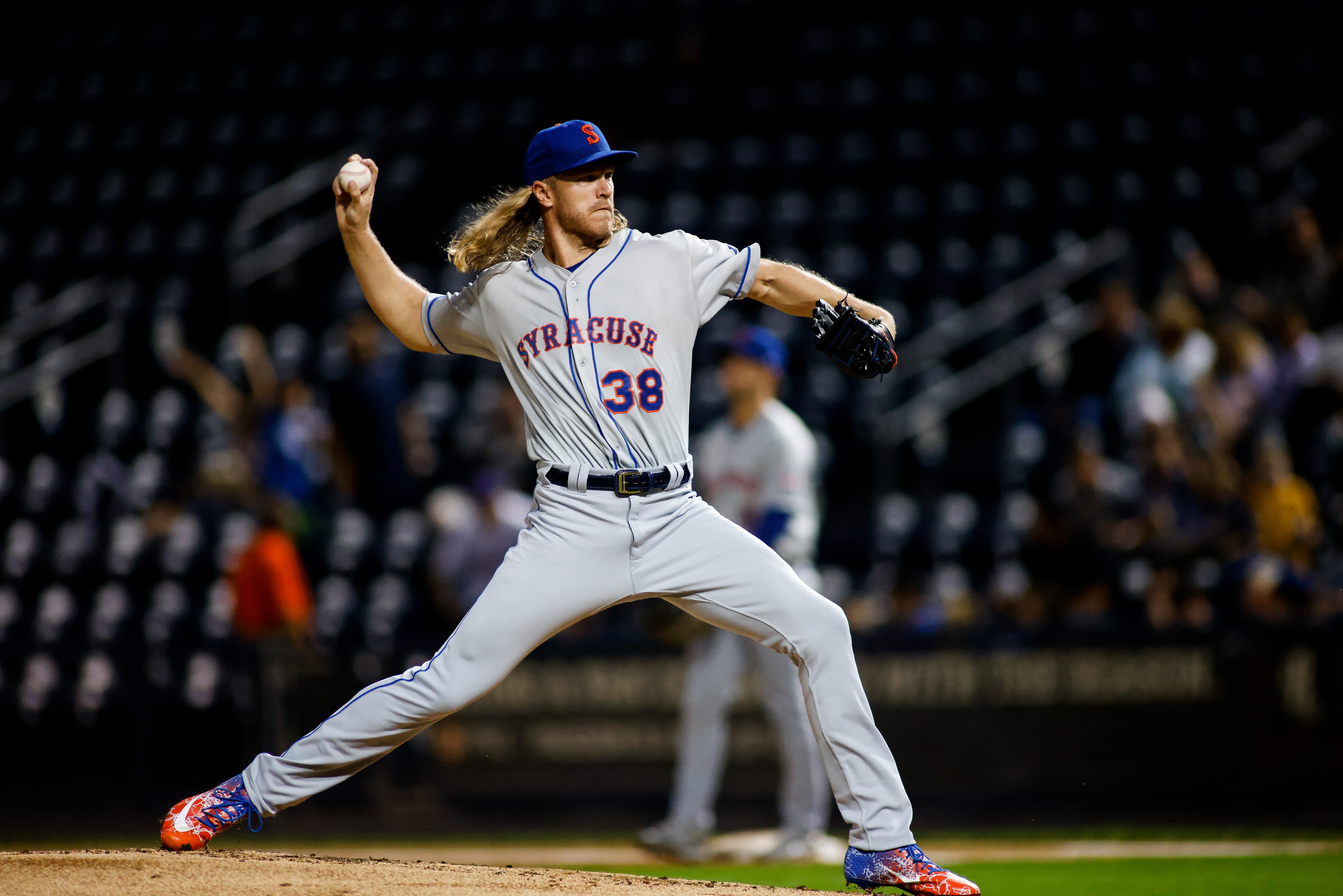 Noah Syndergaard pitches perfect inning in rehab start for Syracuse