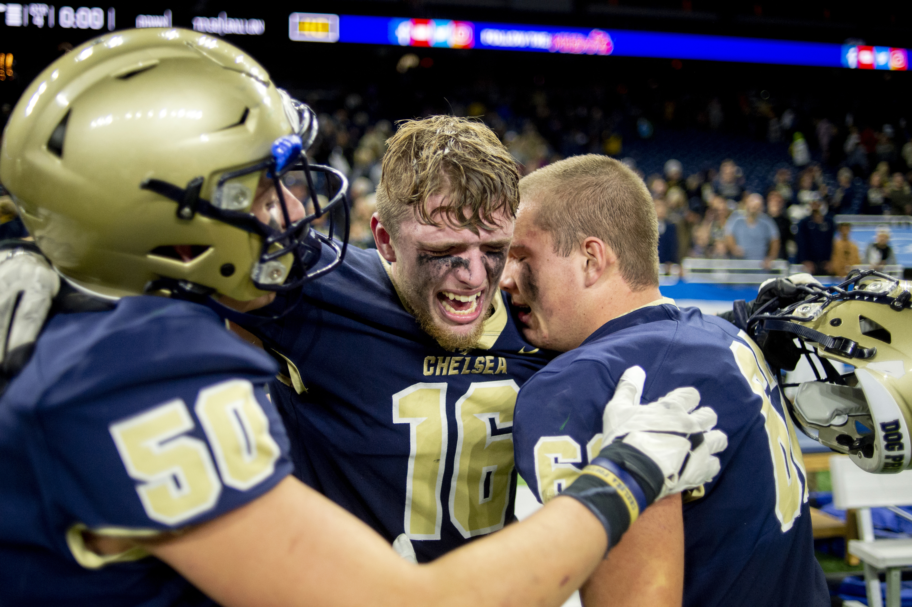 chelsea mounts historic comeback against hudsonville unity christian for d4 football state title mlive com