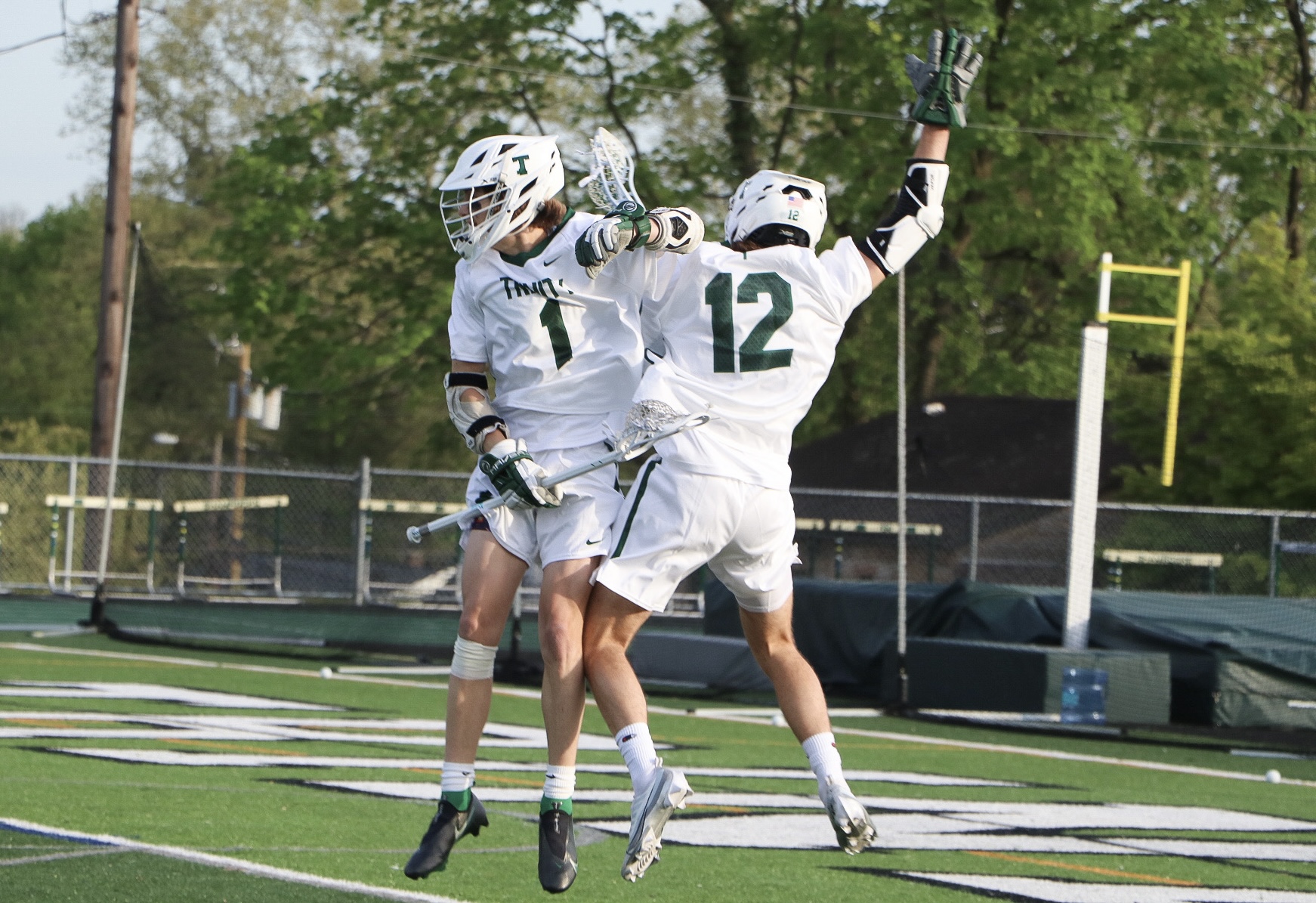 State College vs Trinity in Mid-Penn Conference boys lacrosse at COBO Field  on April 23, 2024. EVAN WHEATON | PENNLIVE - pennlive.com