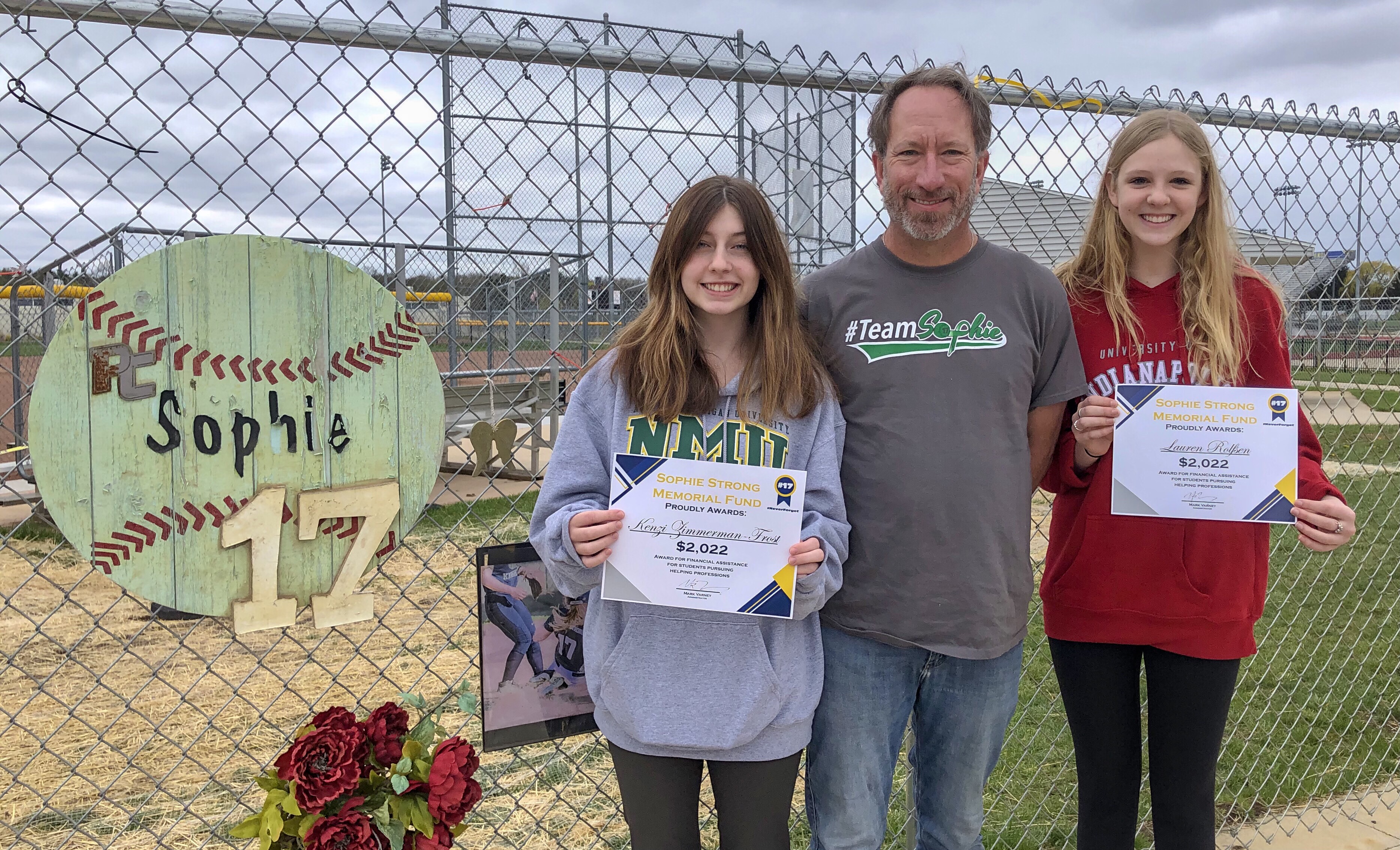 Portage Central seniors receive inaugural Sophie Strong grant in