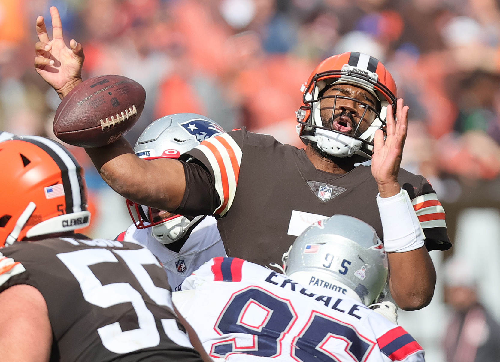 Cleveland Browns quarterback Jacoby Brissett vs. New England