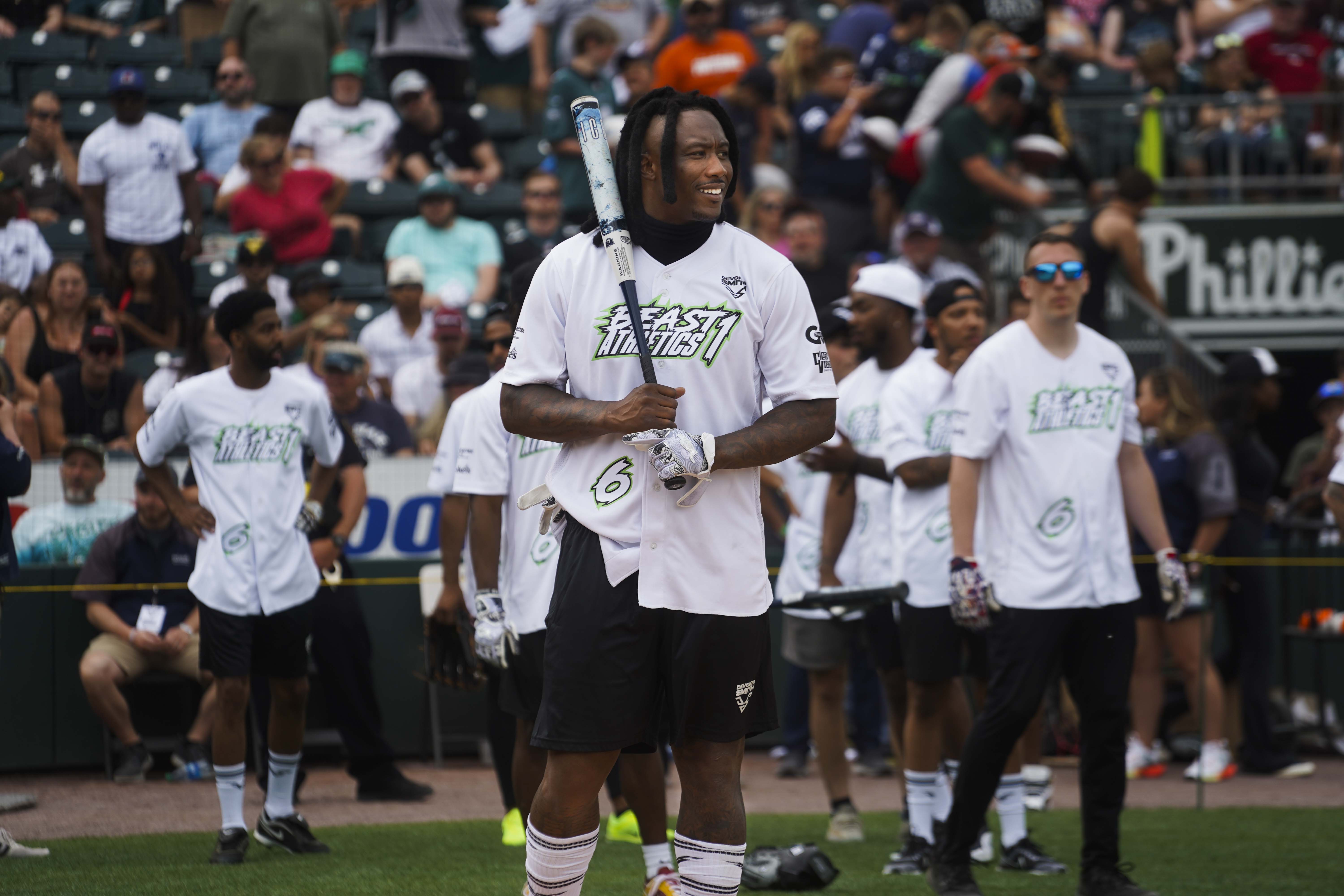 DeVonta Smith's celebrity softball game at Coca-Cola Park