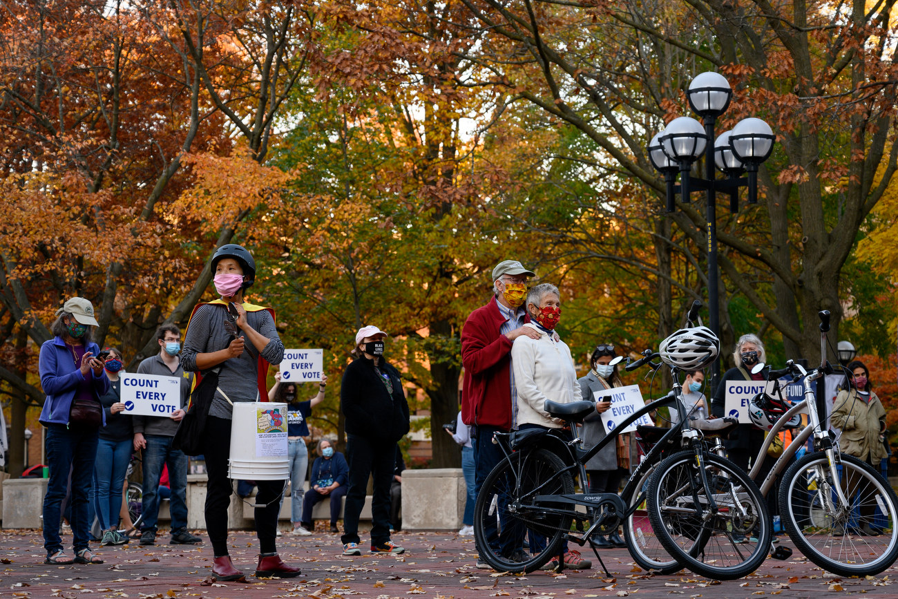 Count Every Vote rally on UM Diag - mlive.com