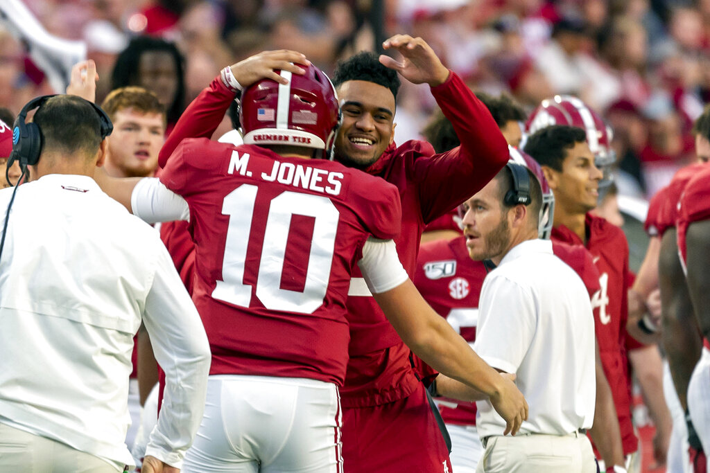 Mac Jones voices support for former college teammate Tua