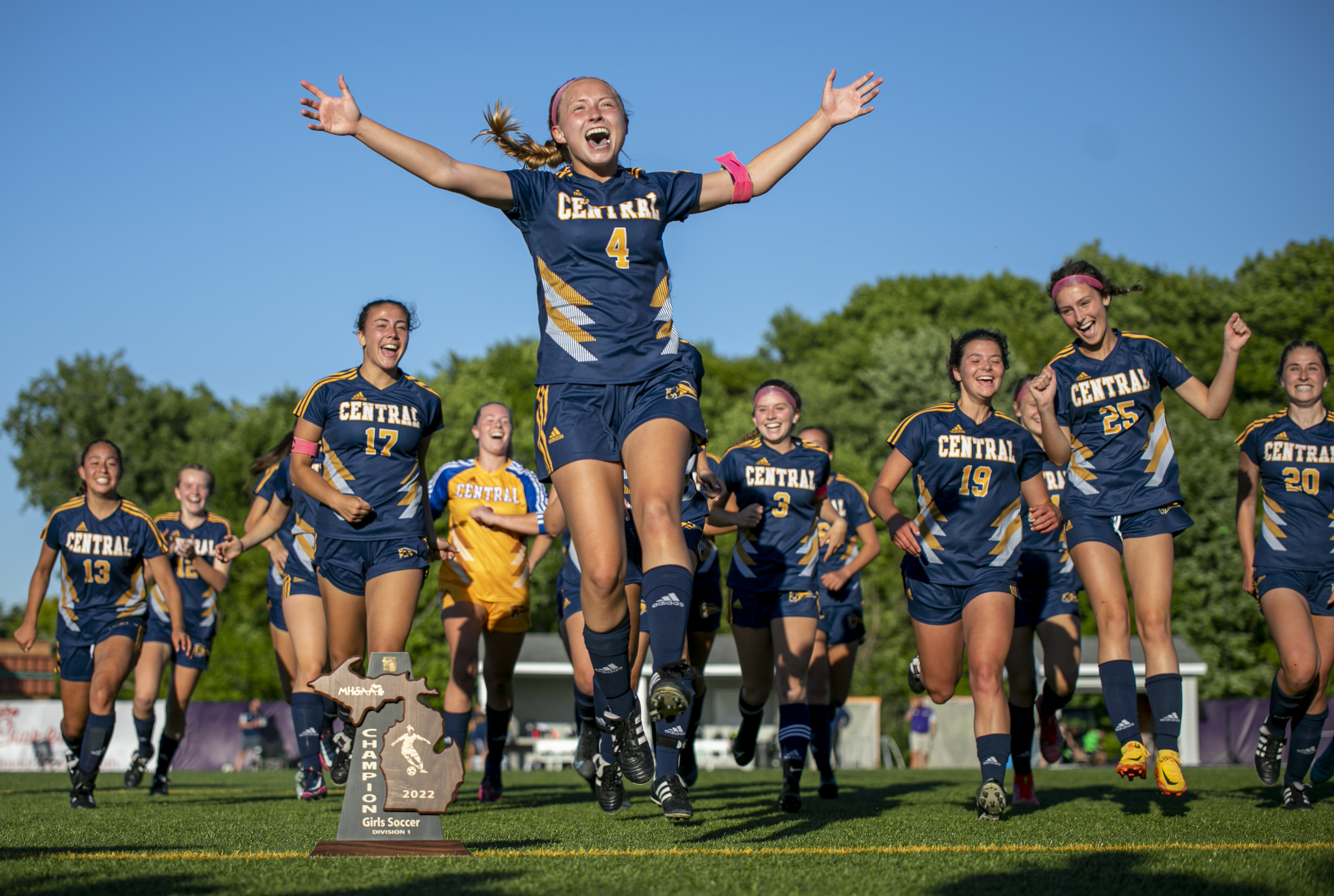 Portage Central takes down Hudsonville in girl s soccer division 1